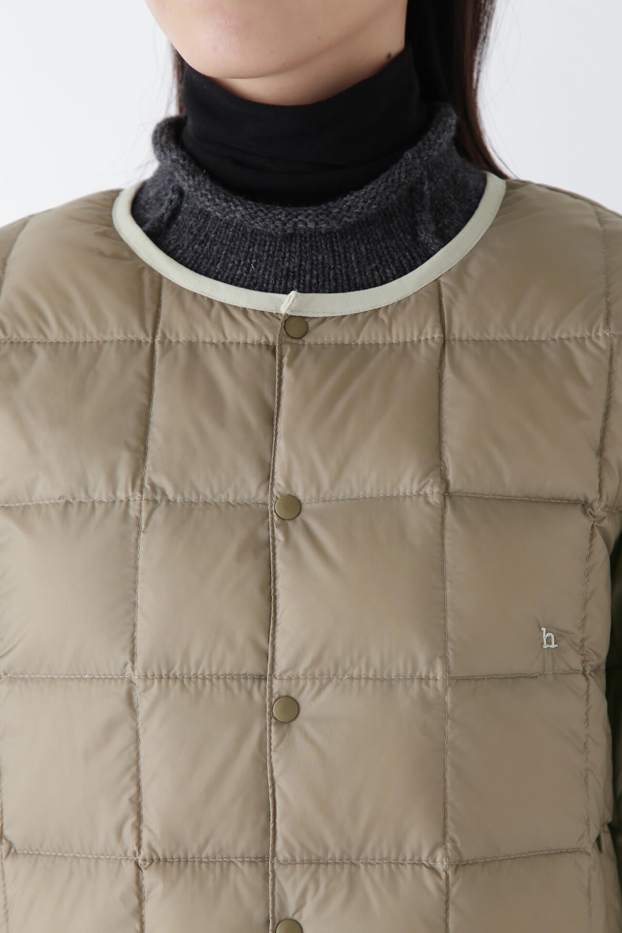 【WEB・一部店舗限定サイズ】TAION×hwコラボ　クルーネックボタンダウンジャケット