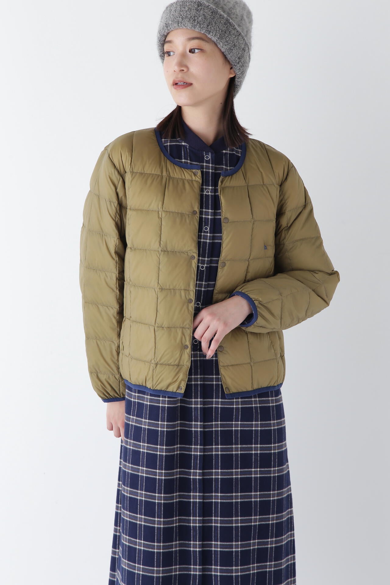 【WEB・一部店舗限定サイズ】TAION×hwコラボ　クルーネックボタンダウンジャケット