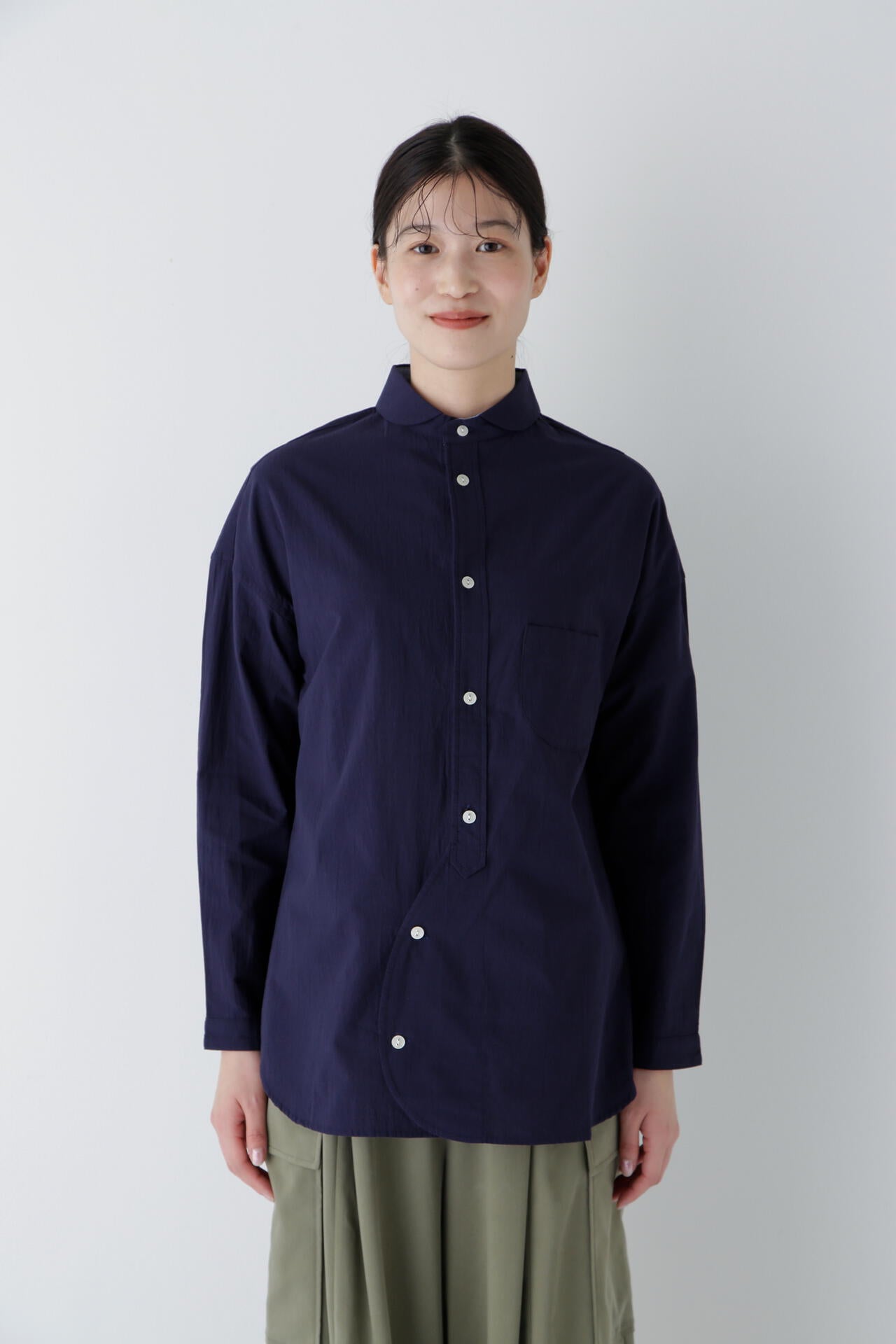 【WEB限定】【NATIC】スモールウェーブボイルブラウス