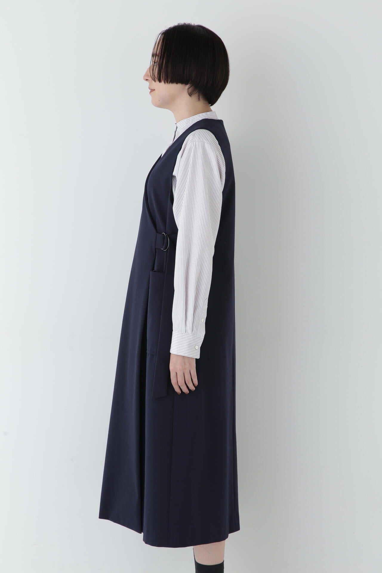 ストレッチポンチラップワンピース