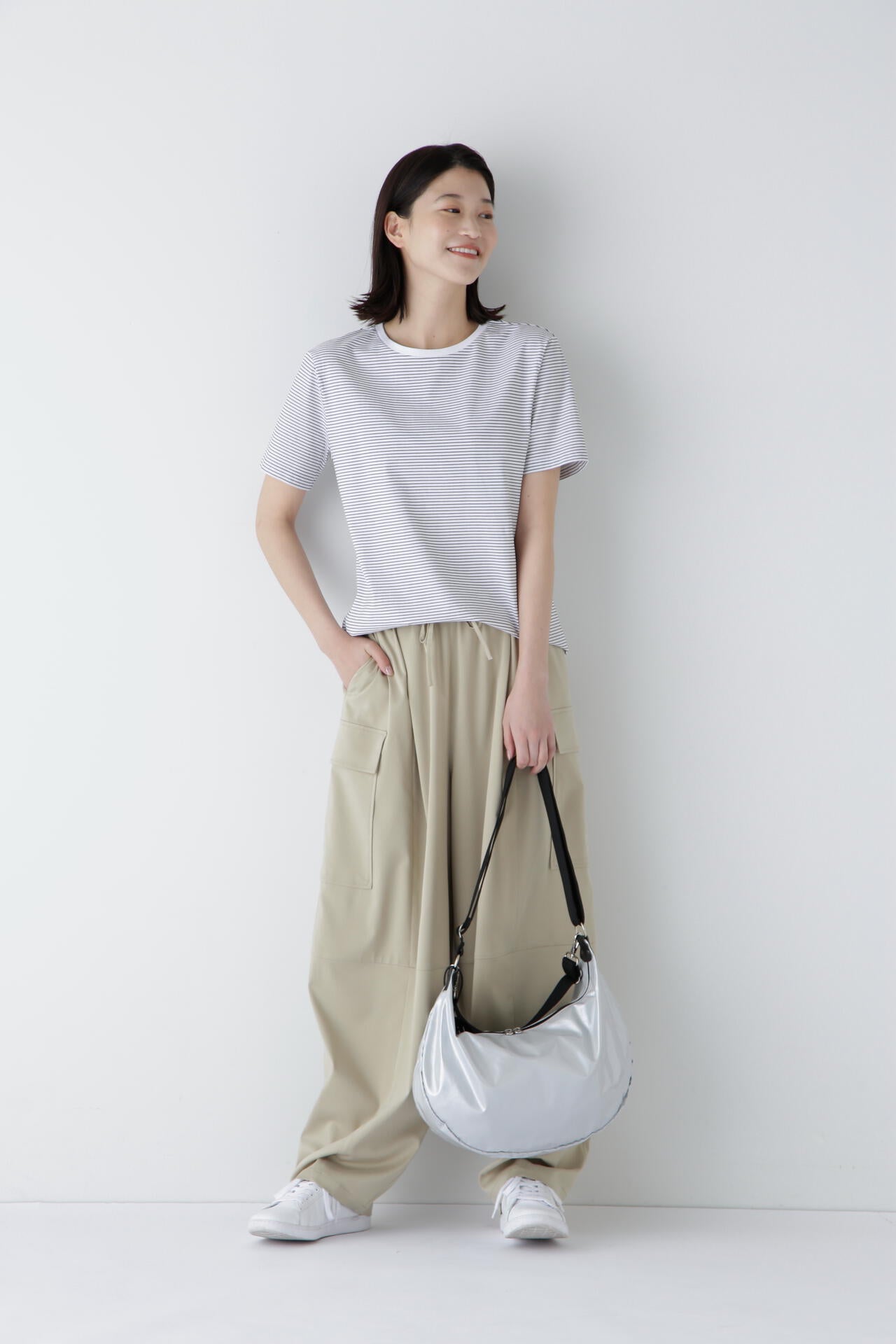 半袖Ｔシャツボーダーオーガニック綿天竺