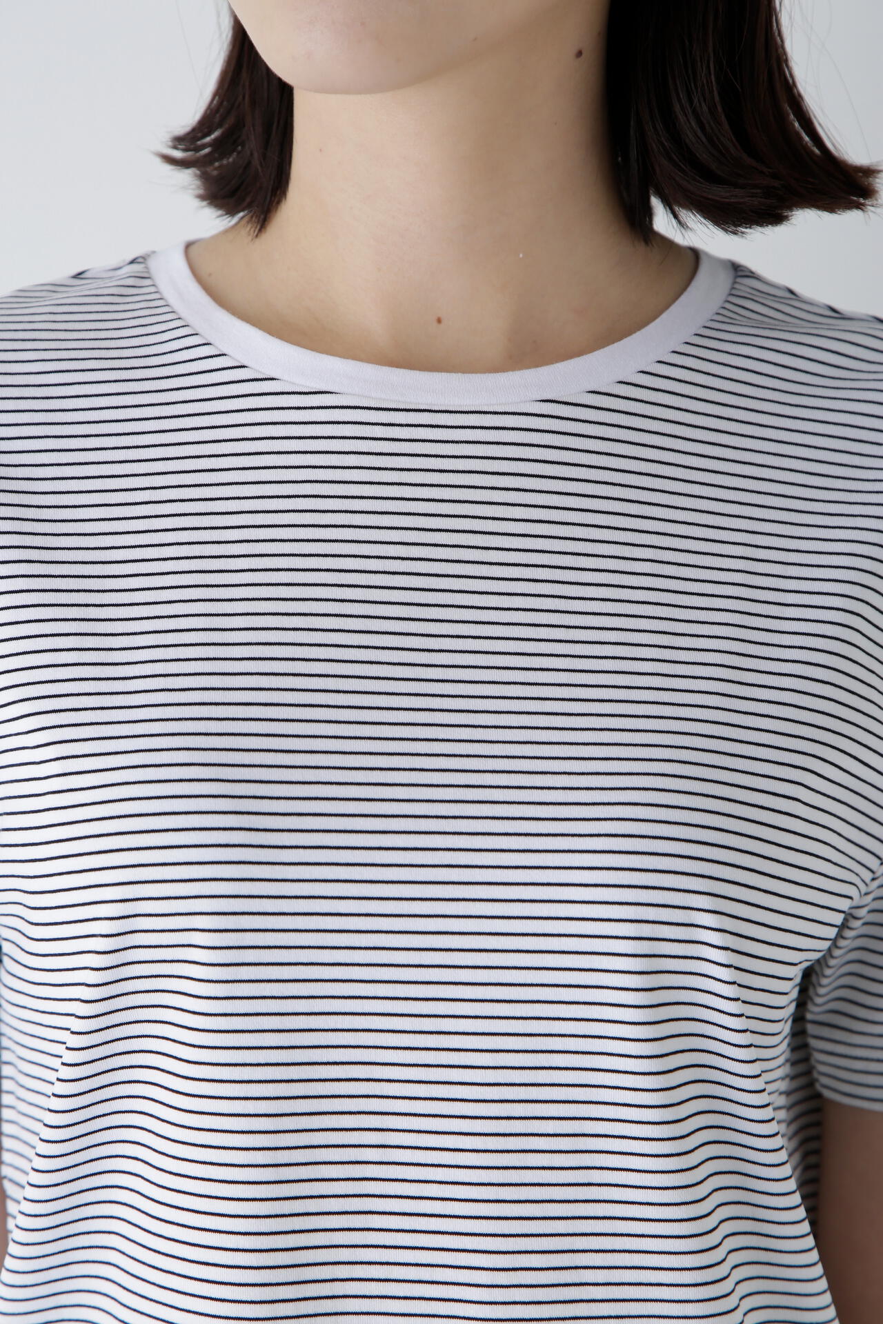 半袖Ｔシャツボーダーオーガニック綿天竺
