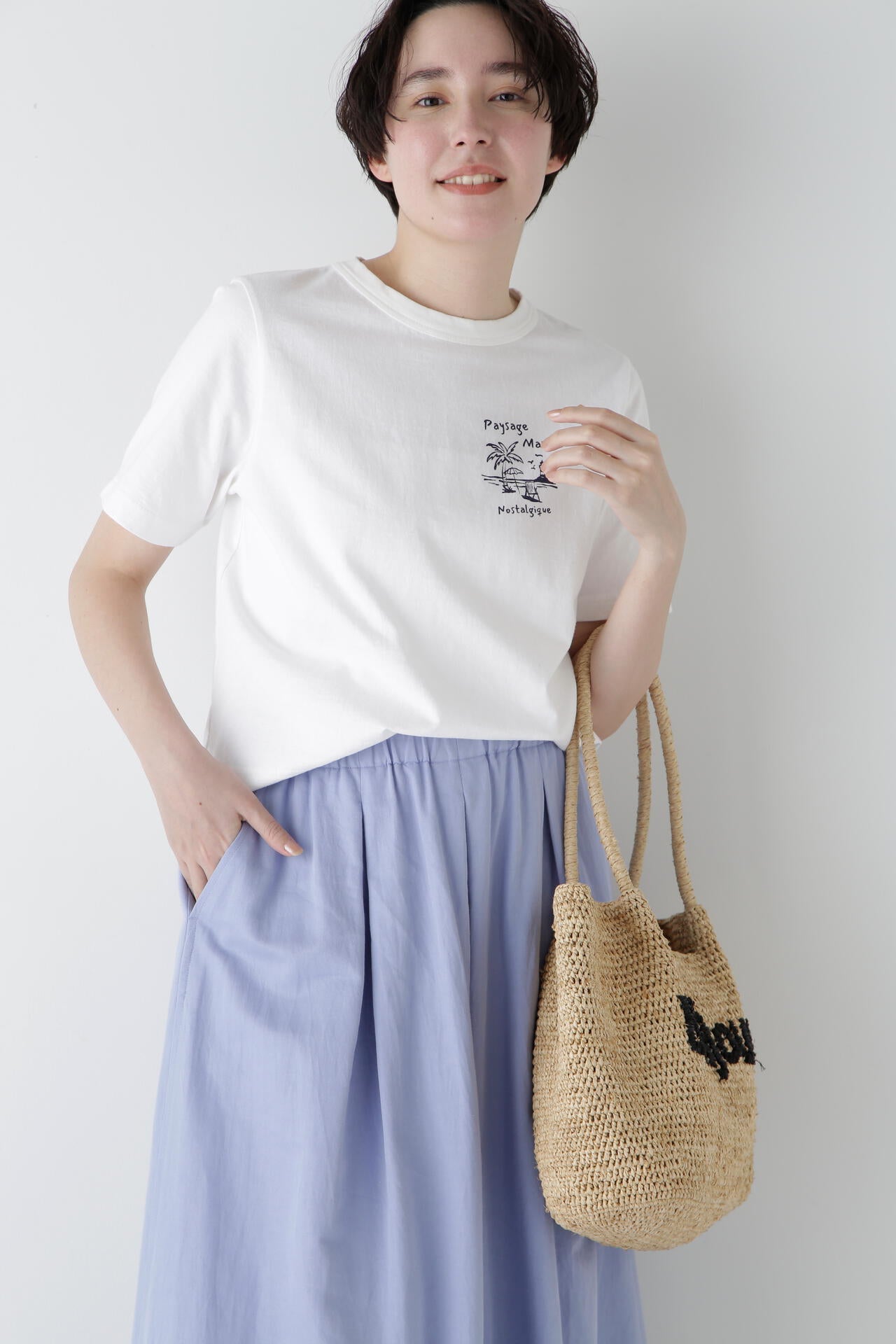 リサイクルコットン度詰天竺Ｔシャツ
