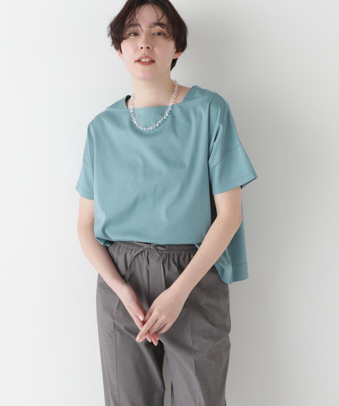 【汗ジミ軽減】バック刺繍ロゴプルオーバー
