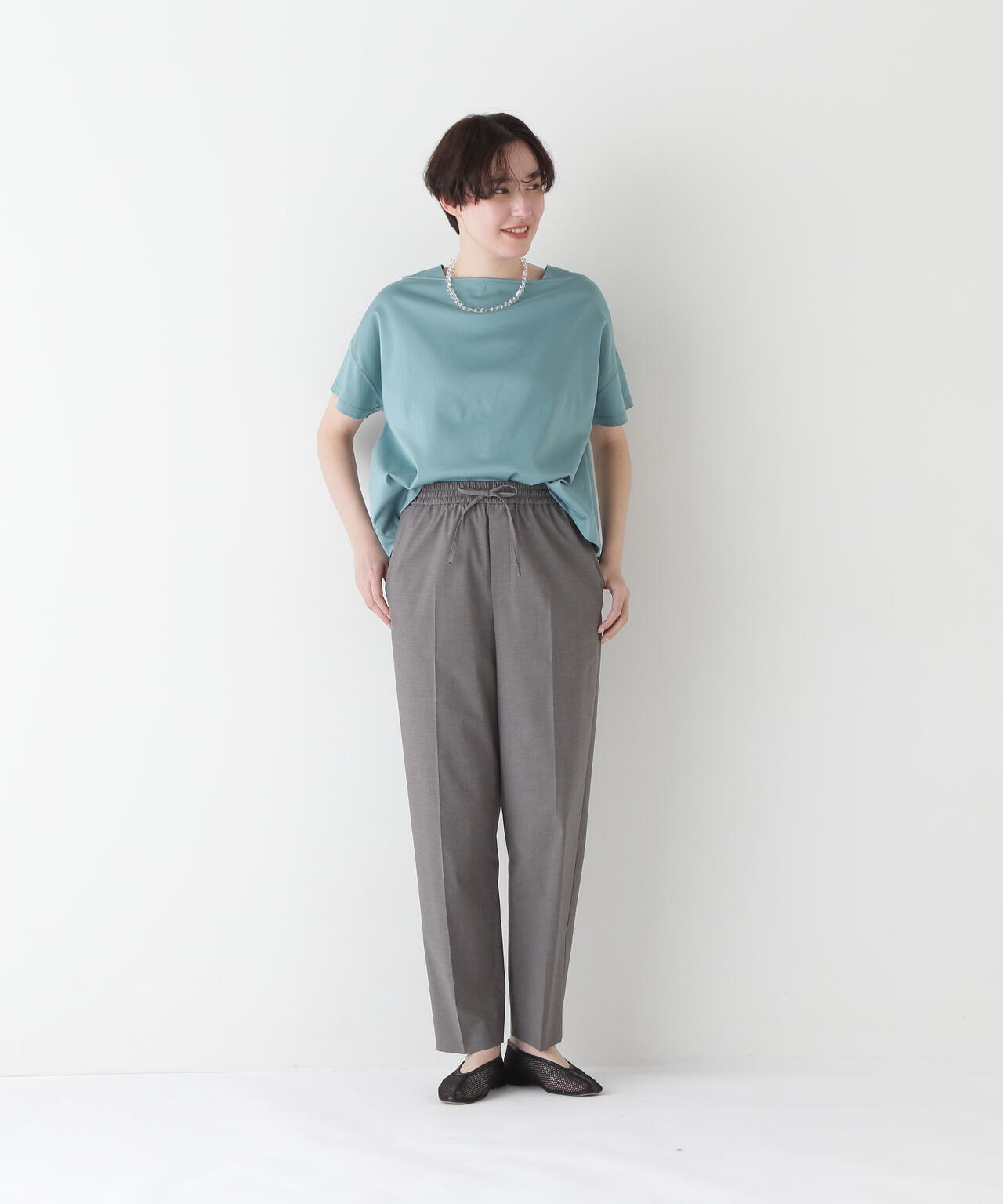 【汗ジミ軽減】バック刺繍ロゴプルオーバー