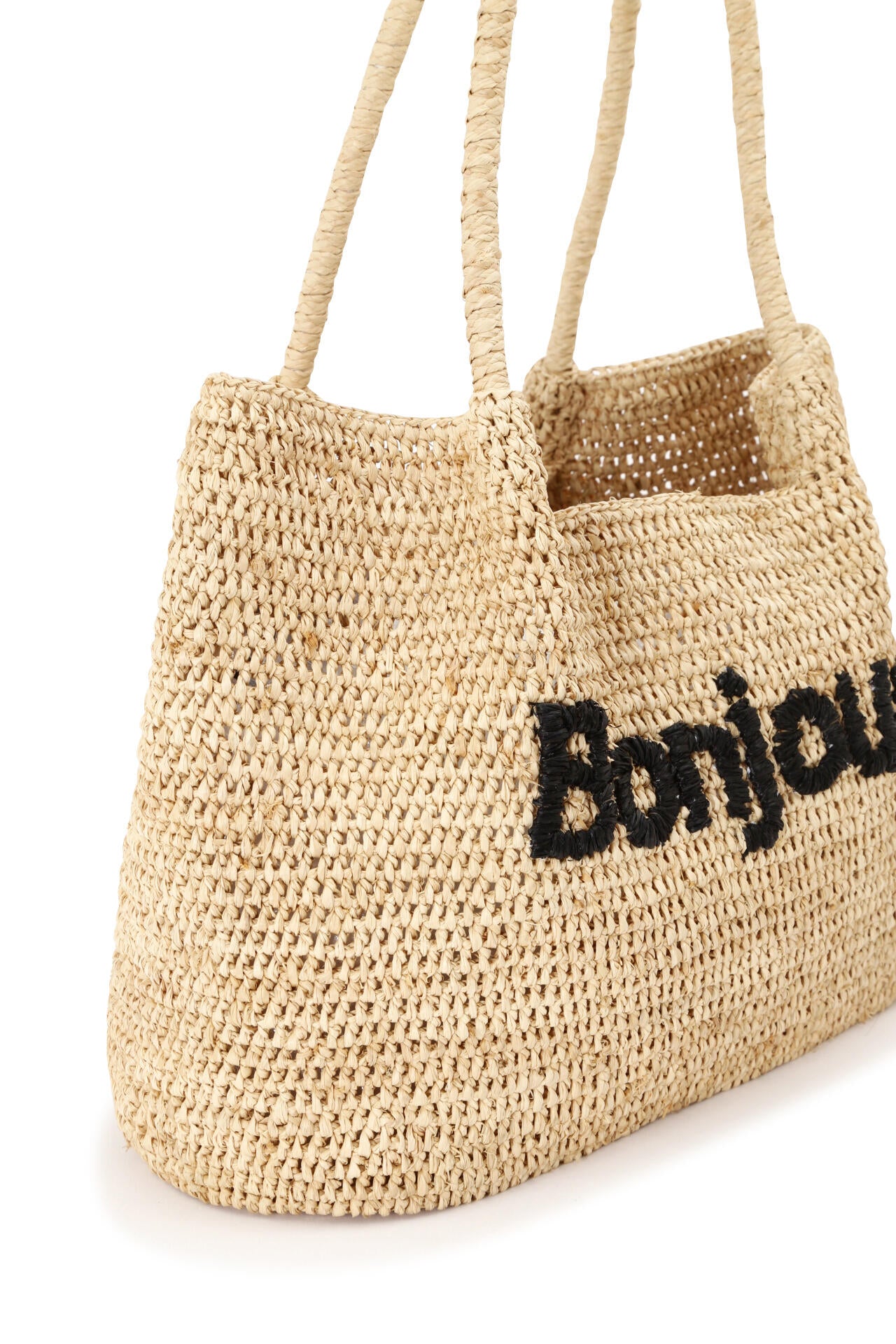 Bonjourラフィアバッグ