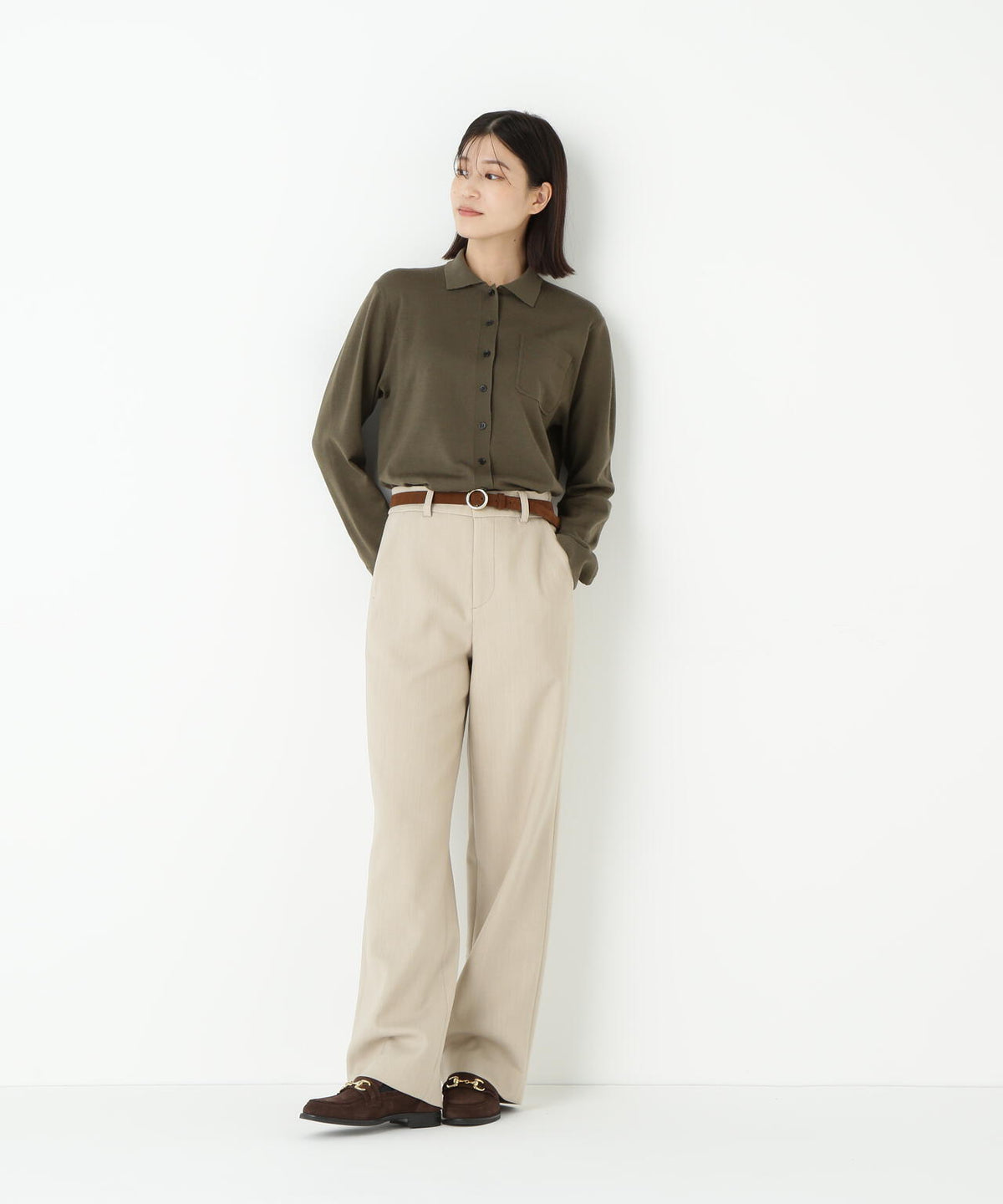 ダブルクロスストレートパンツ