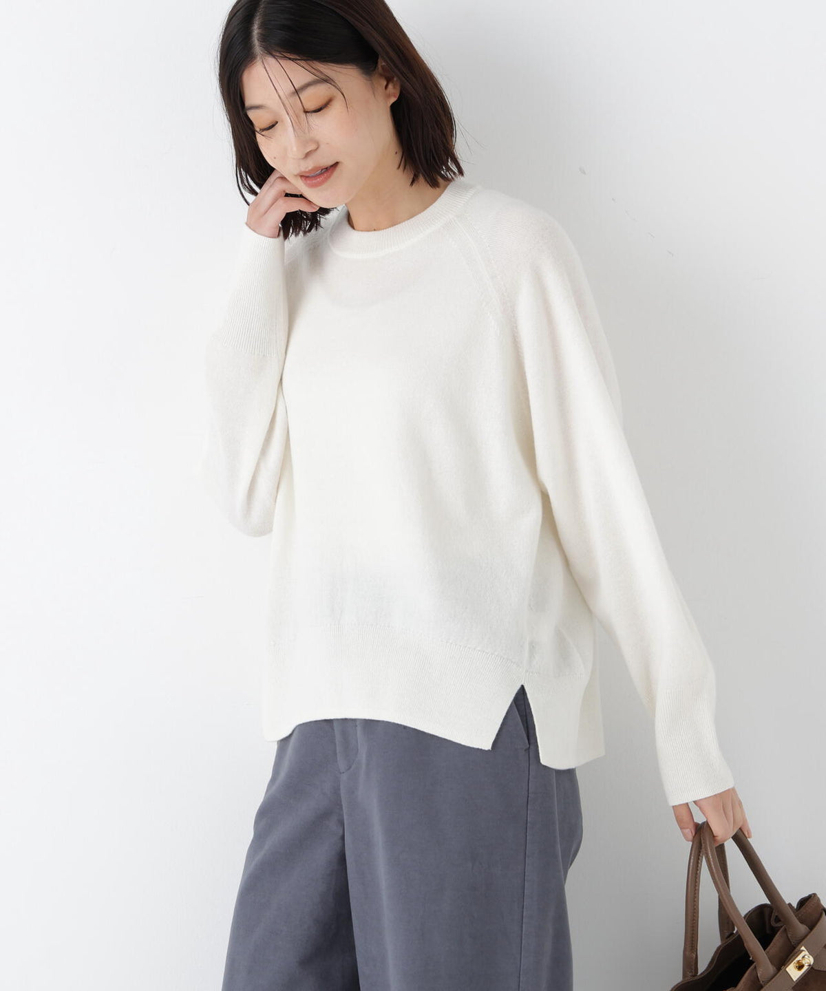 ≪大人気！新色あり7色展開 / 洗える≫ウォッシャブルウールクルーネックプルオーバー