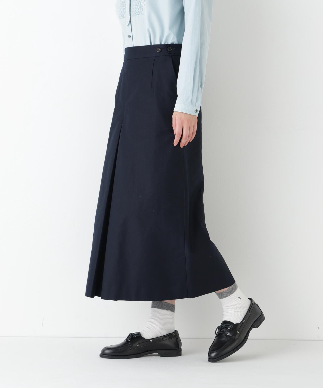 ≪洗える≫ライトモールスキンＡラインスカート