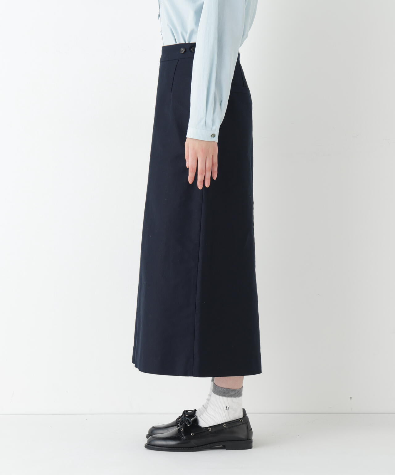≪洗える≫ライトモールスキンＡラインスカート