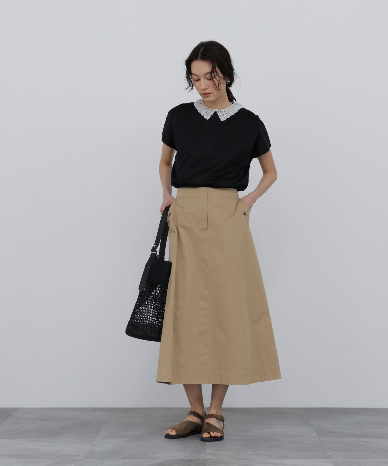 身長168cm　B76 W58 H86 着用サイズ：M