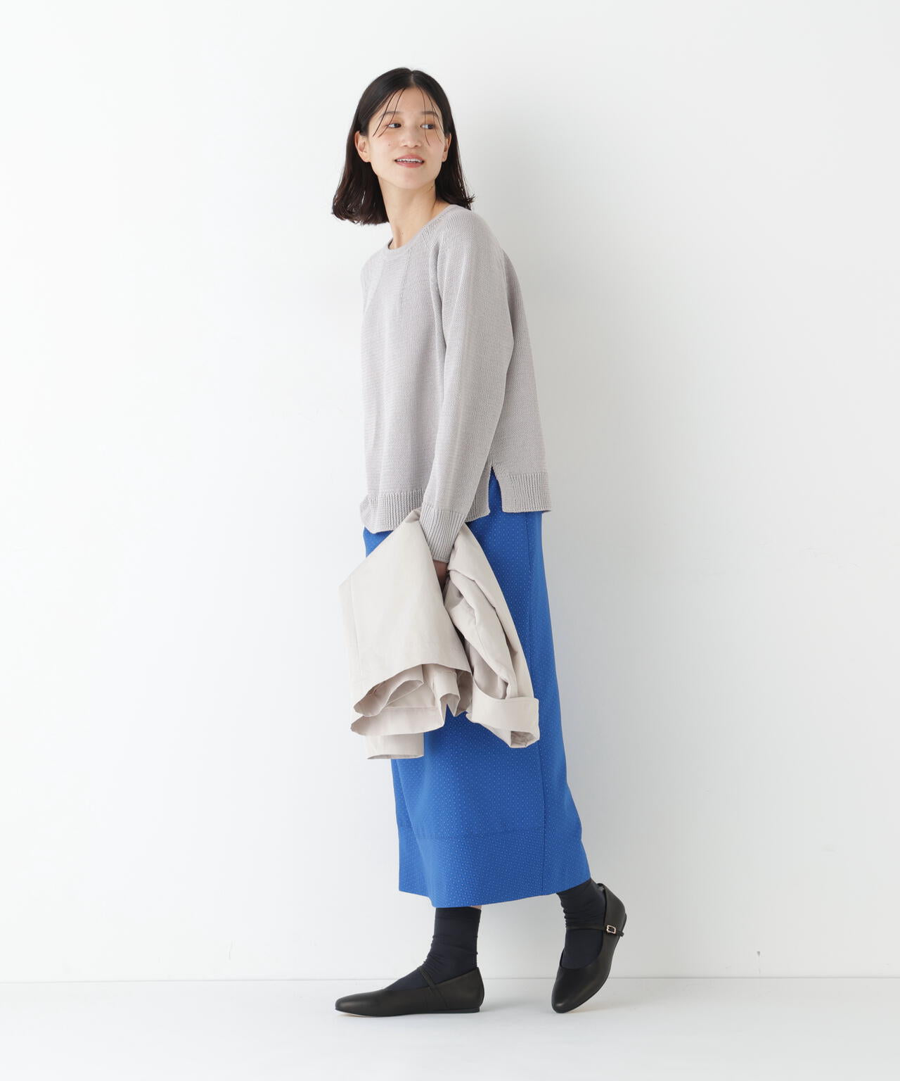 ≪定番 / 洗える≫ギマコットン求心ニットプルオーバー
