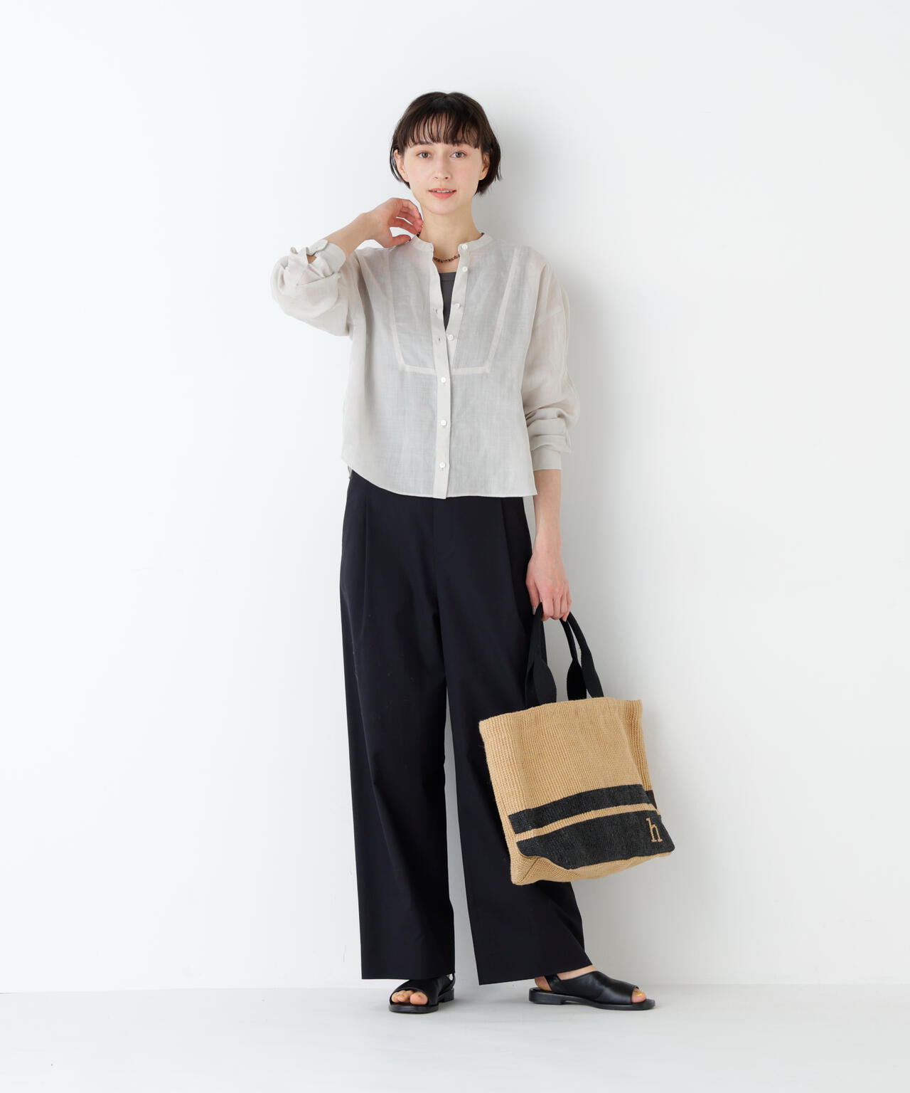 《ＦＡＢＲＩＣＯコラボ》ジュートトートバッグ Ｌサイズ