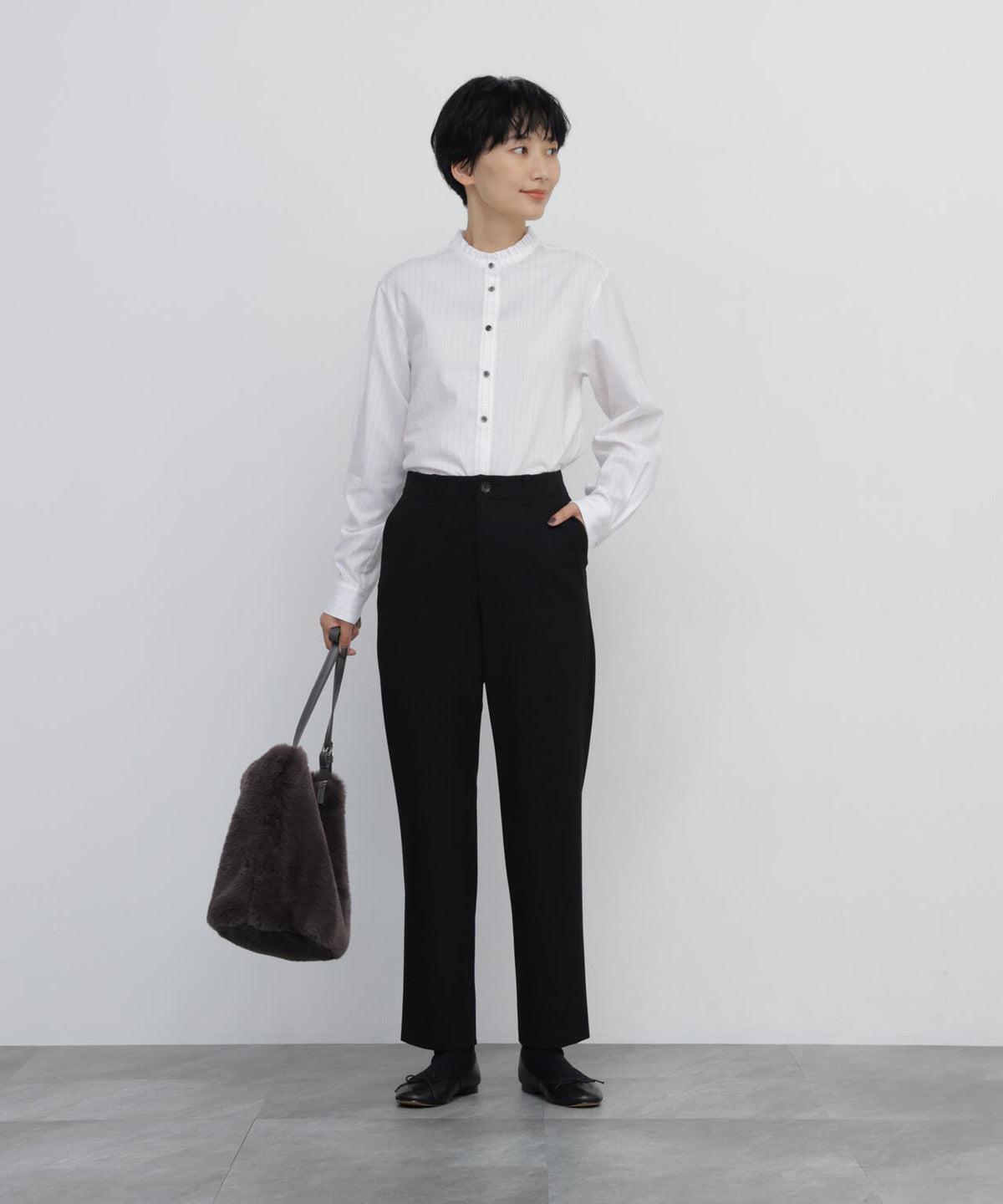 身長168cm　B76 W58 H86 着用サイズ：M