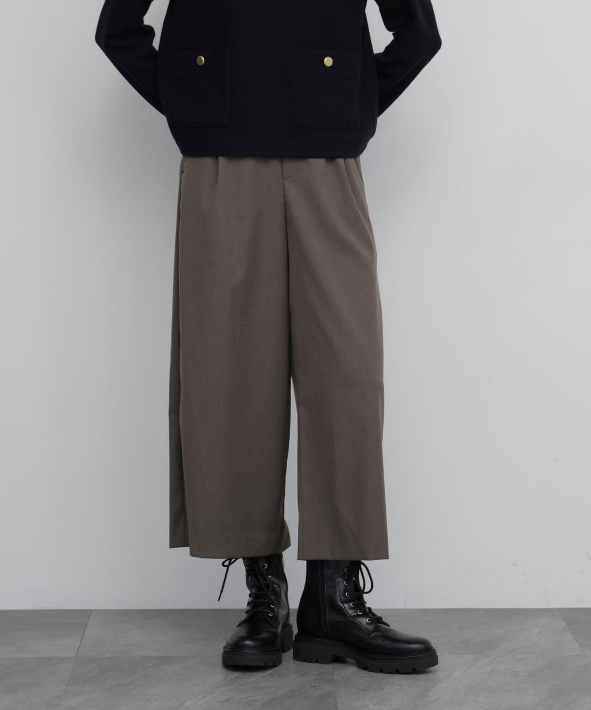 【倉科カナさん着用】《Good Price》トラックガウチョパンツ