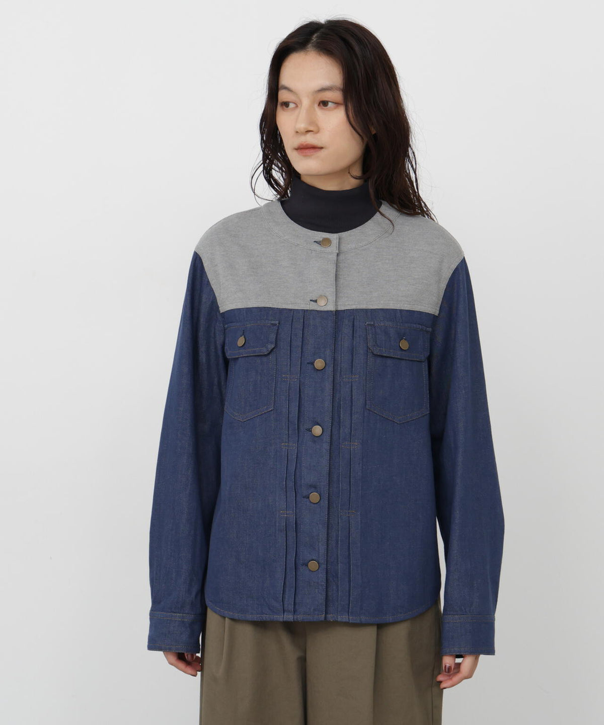 165cm/B:77cm/W:57cm/H:79cm 着用サイズ：M