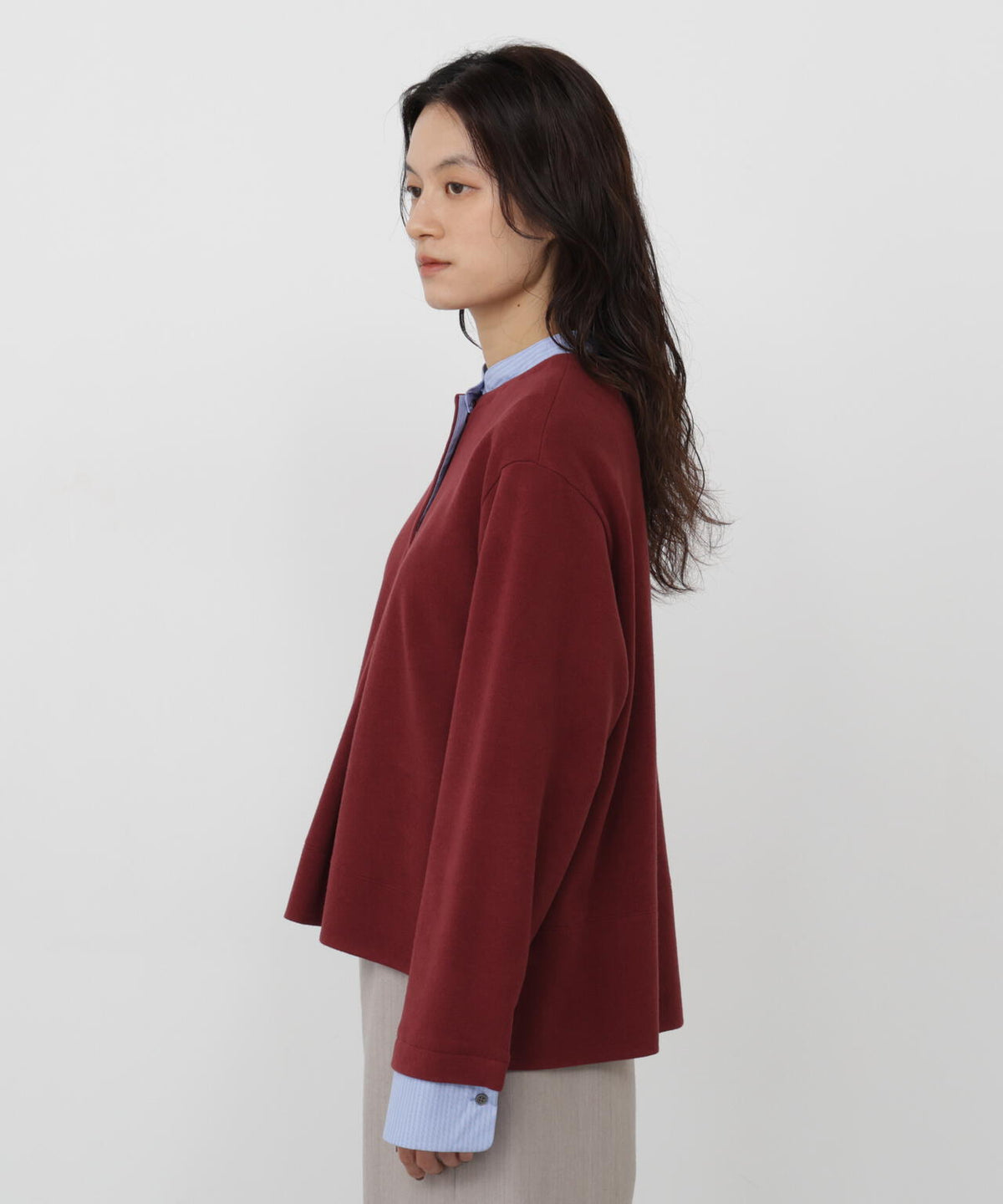 165cm/B:77cm/W:57cm/H:79cm 着用サイズ：M