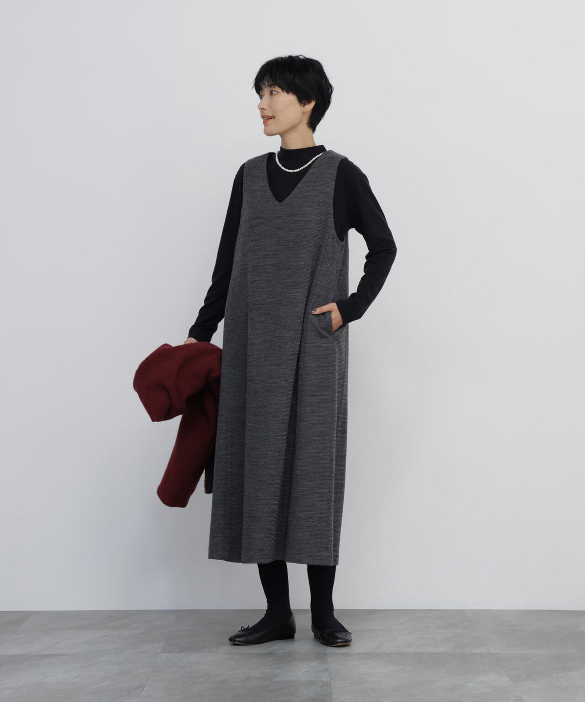 166cm　B/78　W/58　H/86 着用サイズ：M