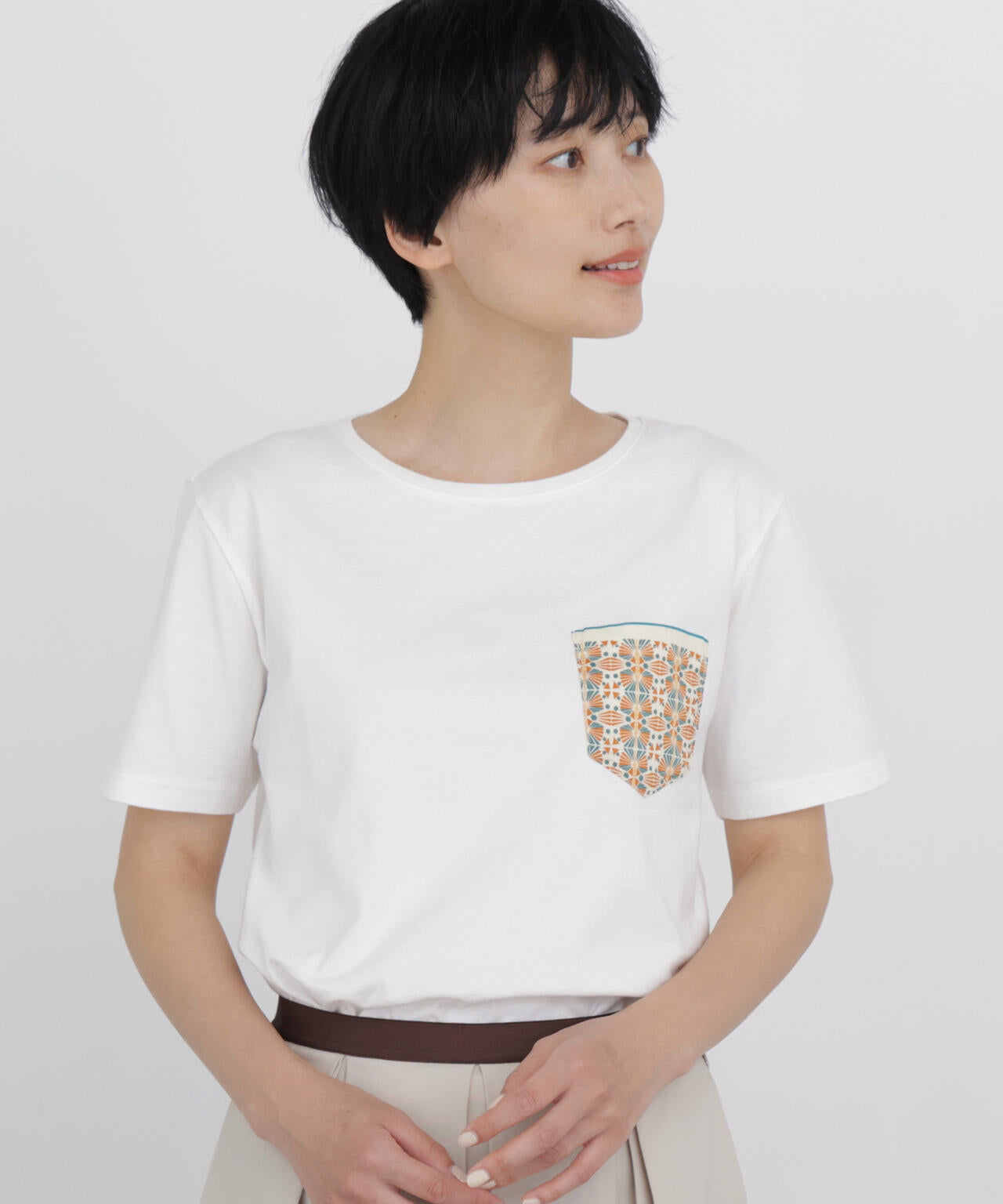 《 大人気！ / CLOUDYコラボ 》アフリカンモチーフ  ポケットＴシャツ