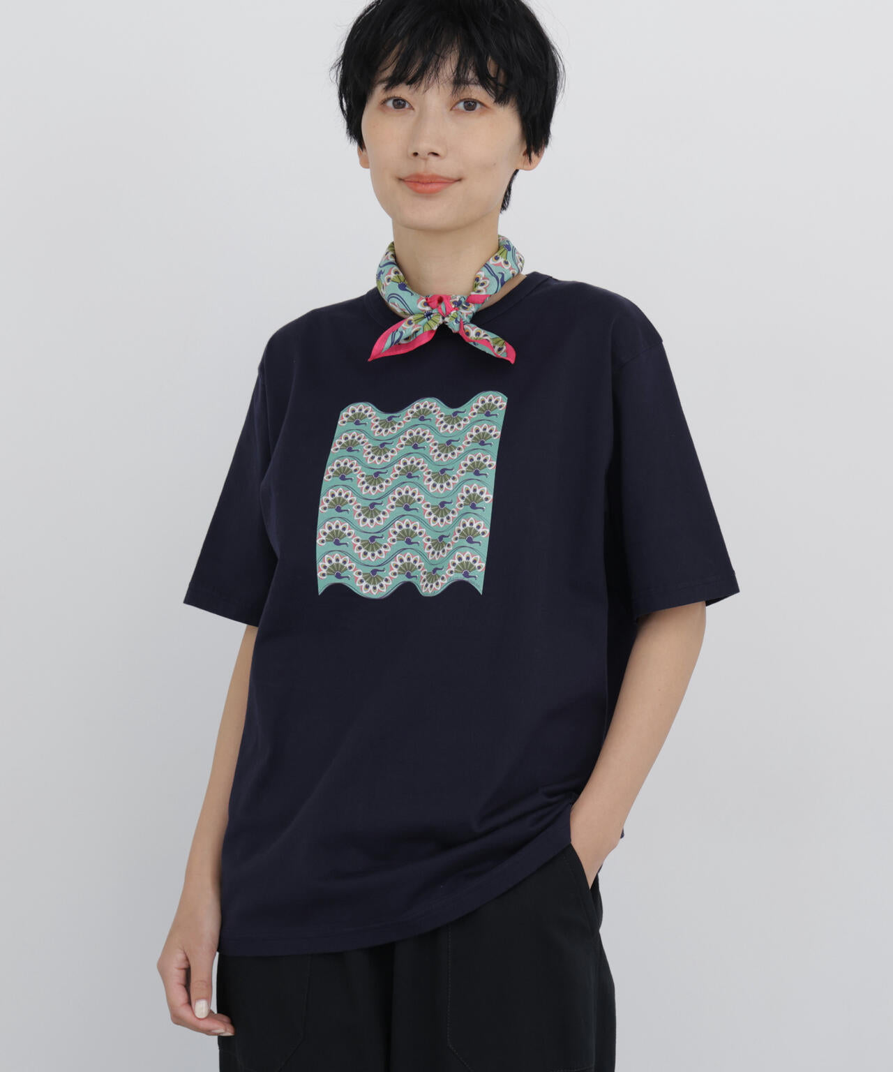 《 大人気！ / CLOUDYコラボ 》アフリカンモチーフ プリントＴシャツ