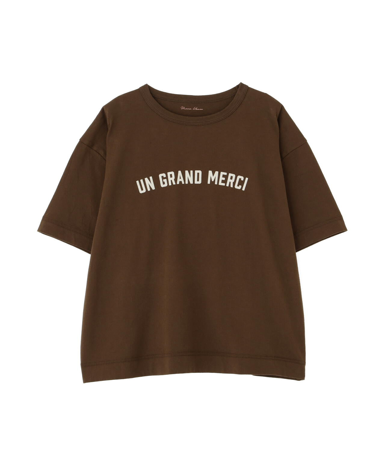 フロッキープリントクルーネックＴシャツ