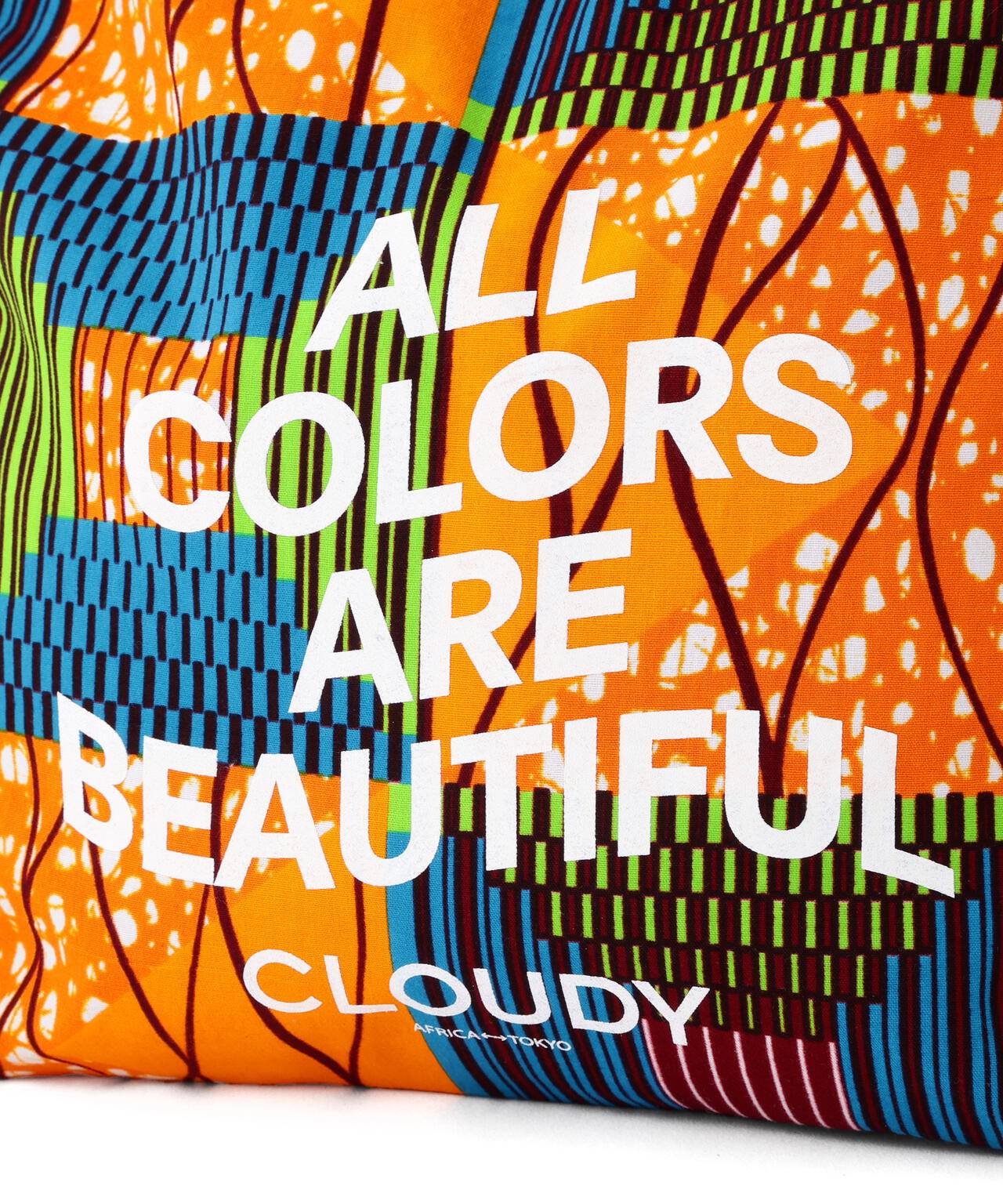 《 大人気！ / CLOUDYコラボ 》アフリカンファブリック リバーシブルアルファバッグ