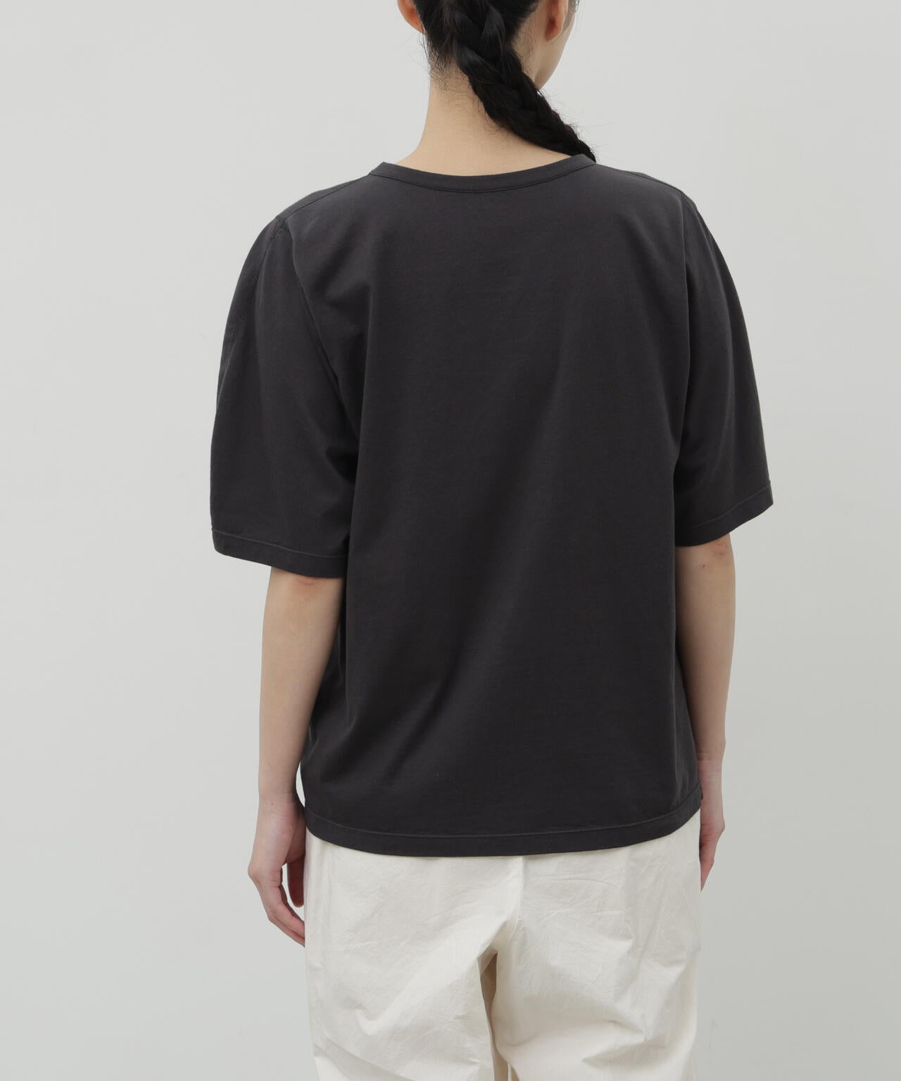 HIRAKIBAスリーブソフトタッチコットン天竺半袖Tシャツ