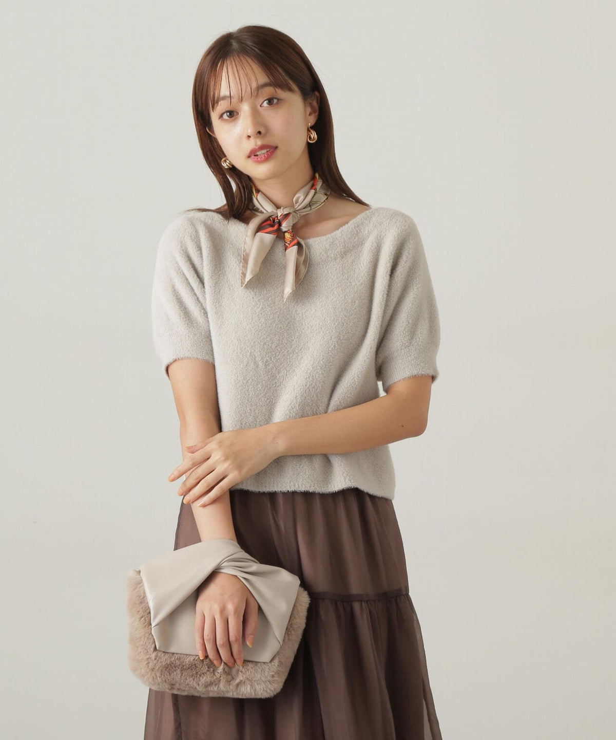 ミニフェザーニット