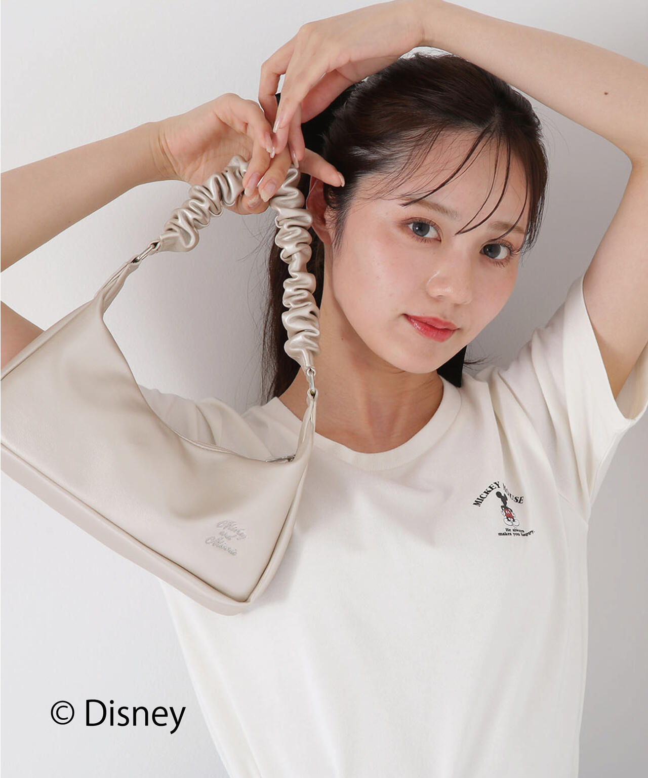 Mickey Minnie / 別注ギャザーポーチ