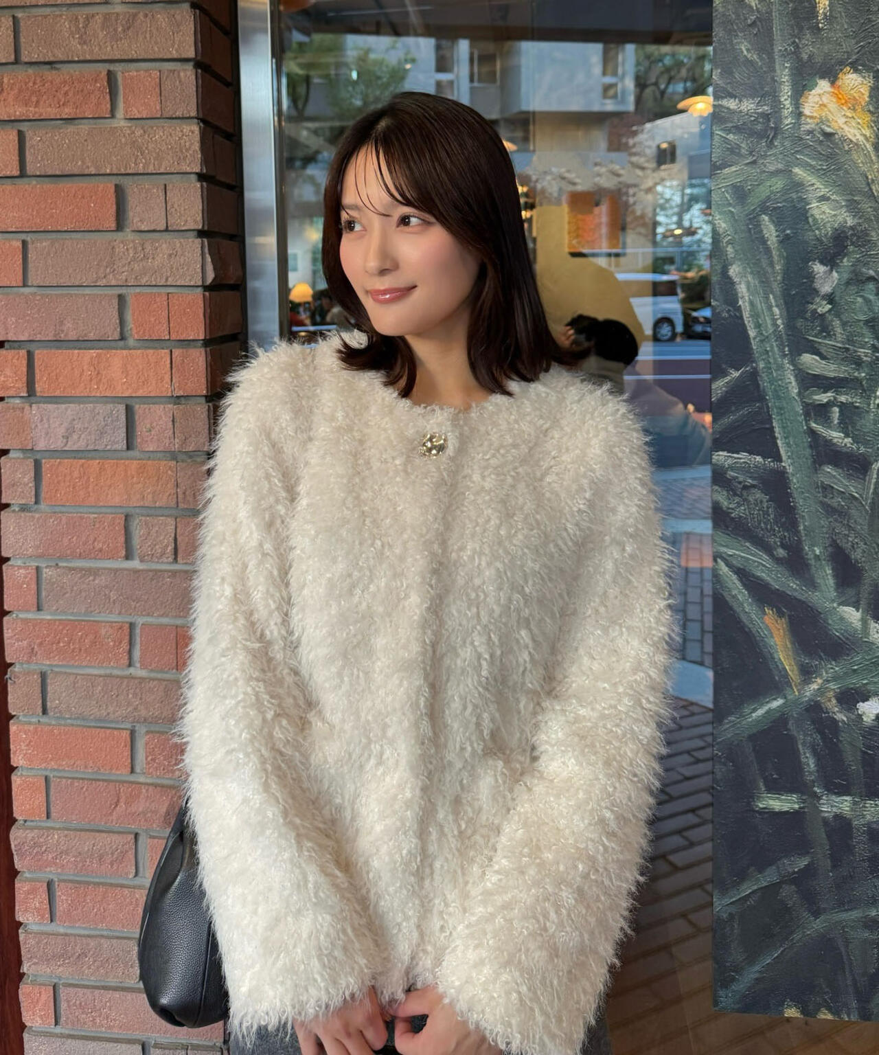 【加藤栞さん着用】ラムファー風ブルゾン