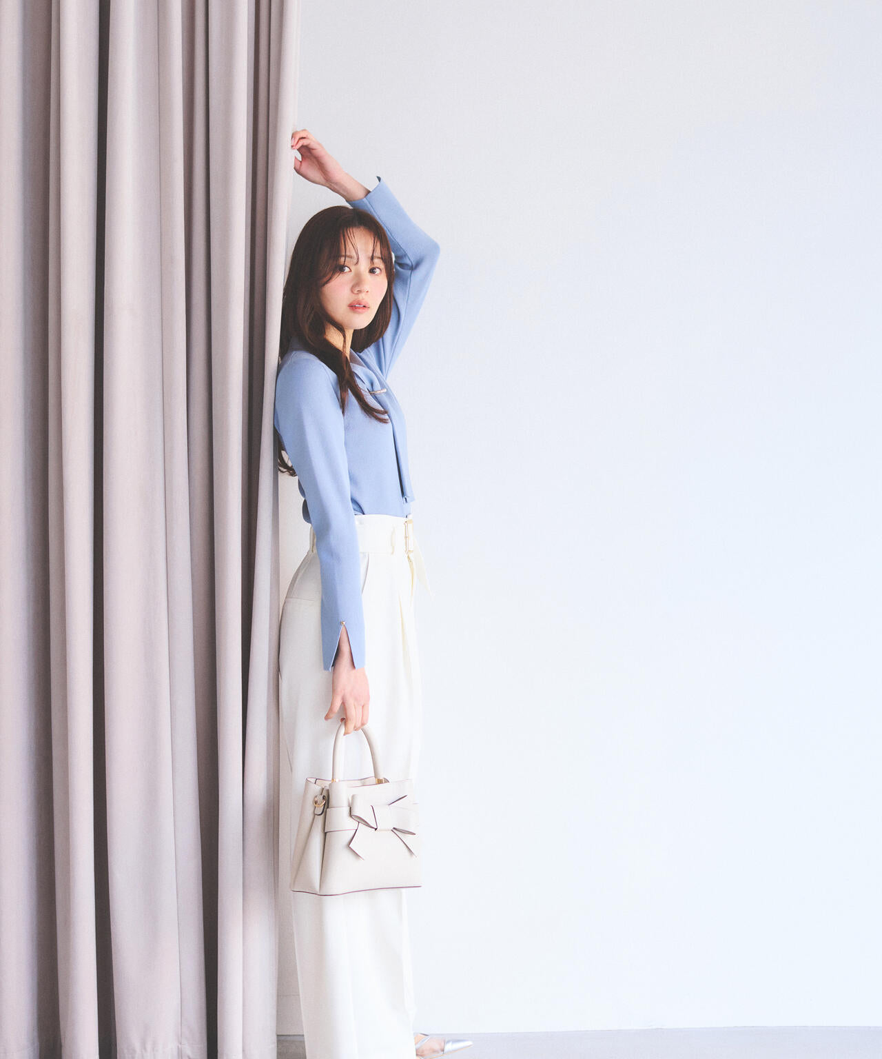 パールリングボウタイニット【グレー：official site・ZOZOTOWN・一部店舗限定】