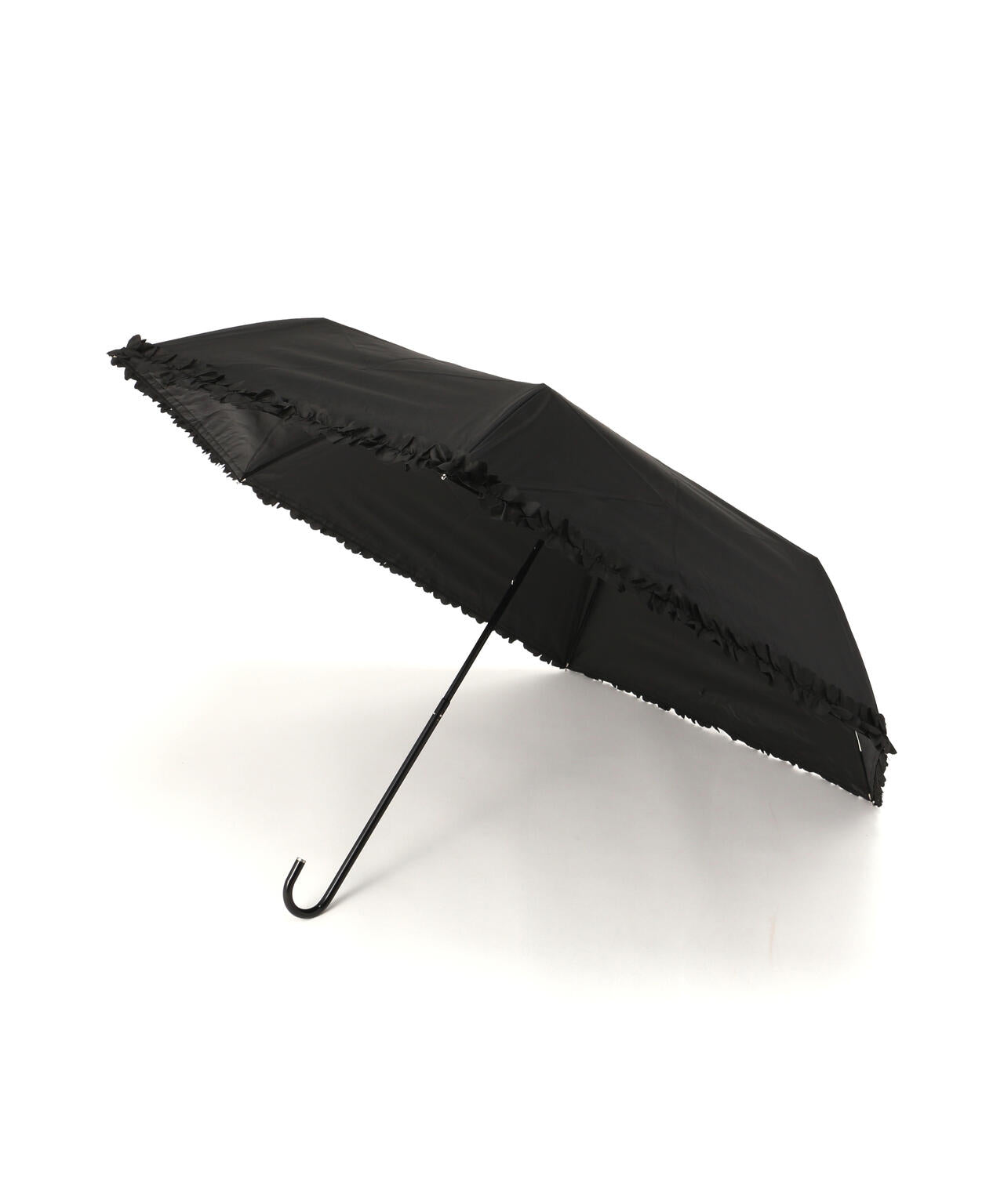 晴雨兼用ヒートカットフリル折り畳みアンブレラ