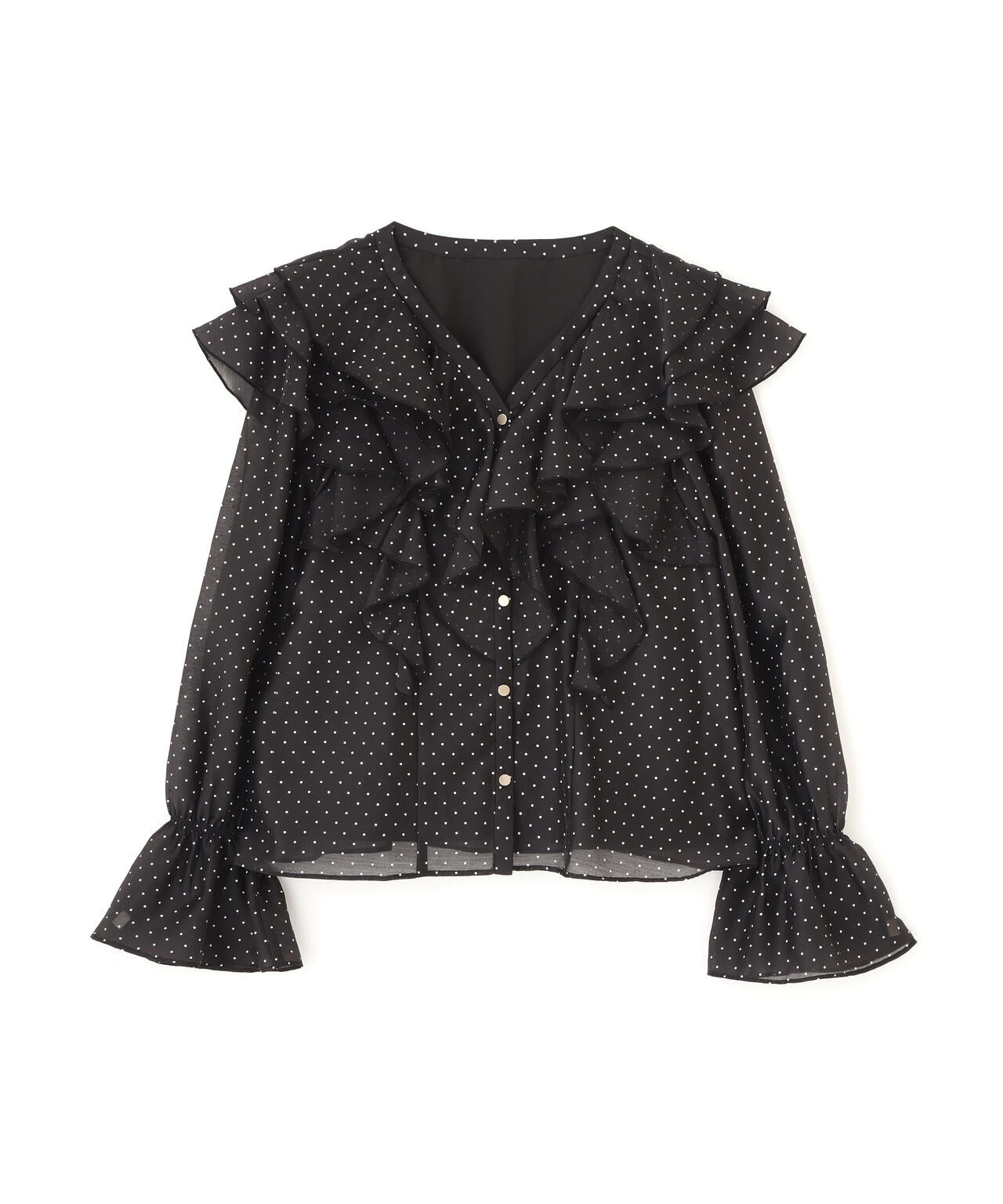 ボリュームラッフルブラウス