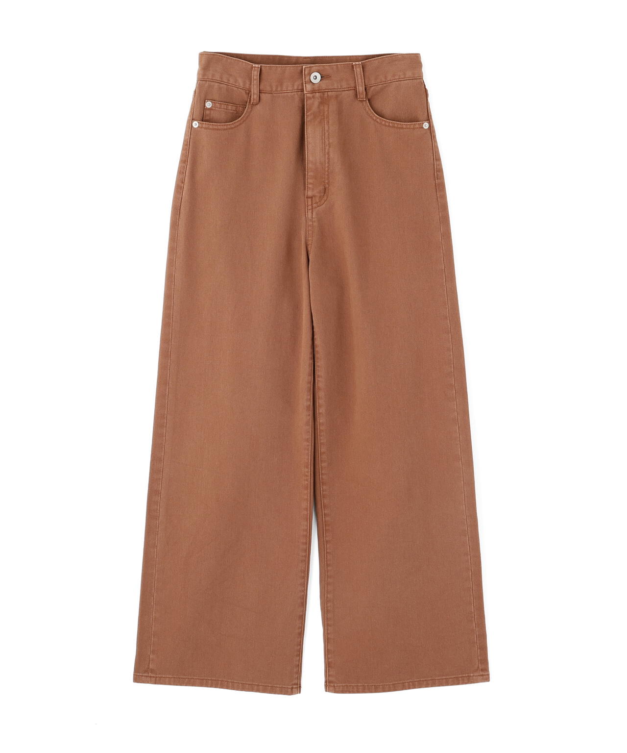 ＜a/mie＞レースハイウエストワイドデニムパンツ