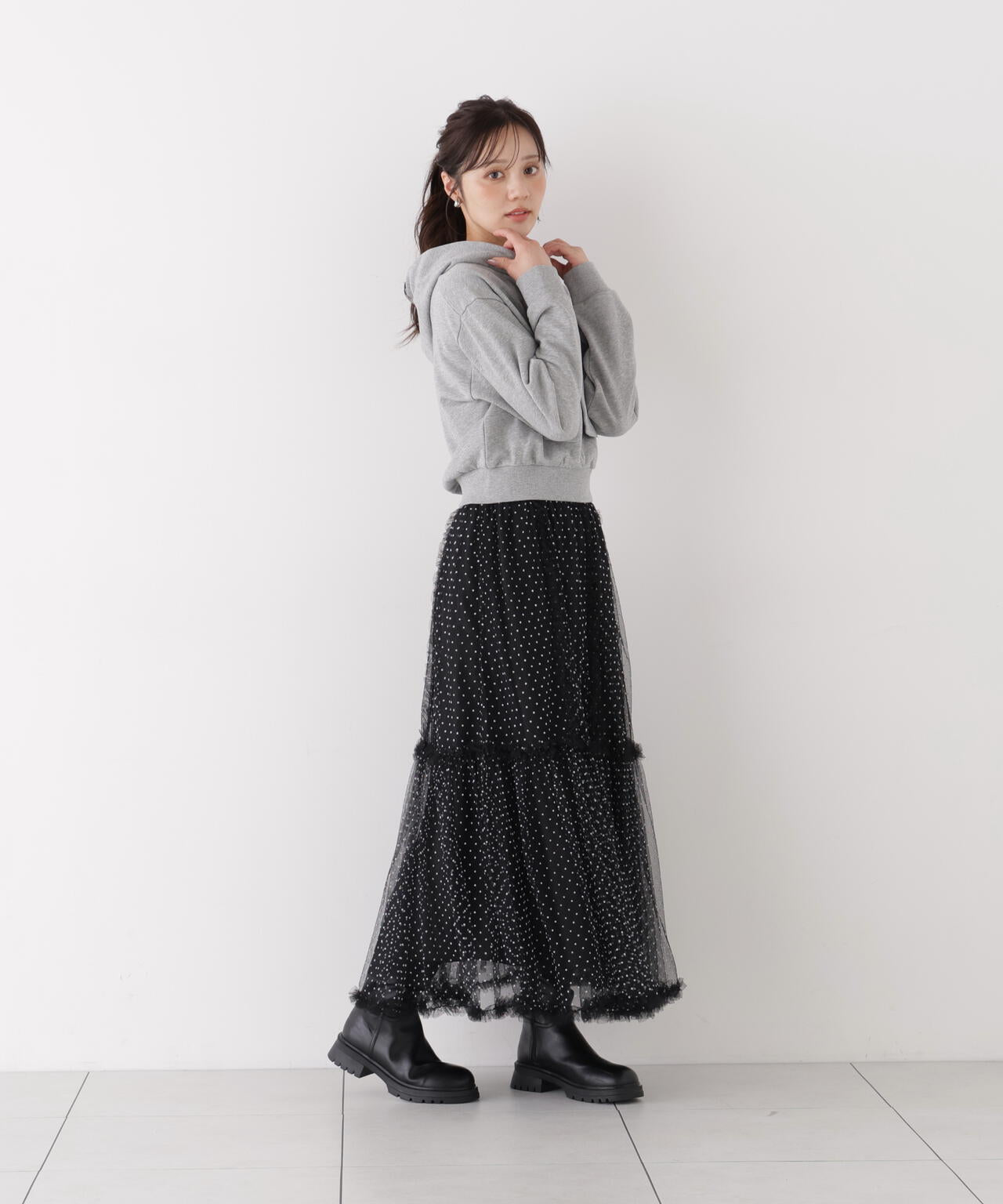 166cm B:78 W:56 H:83 S:24.5cm 着用サイズ：FR