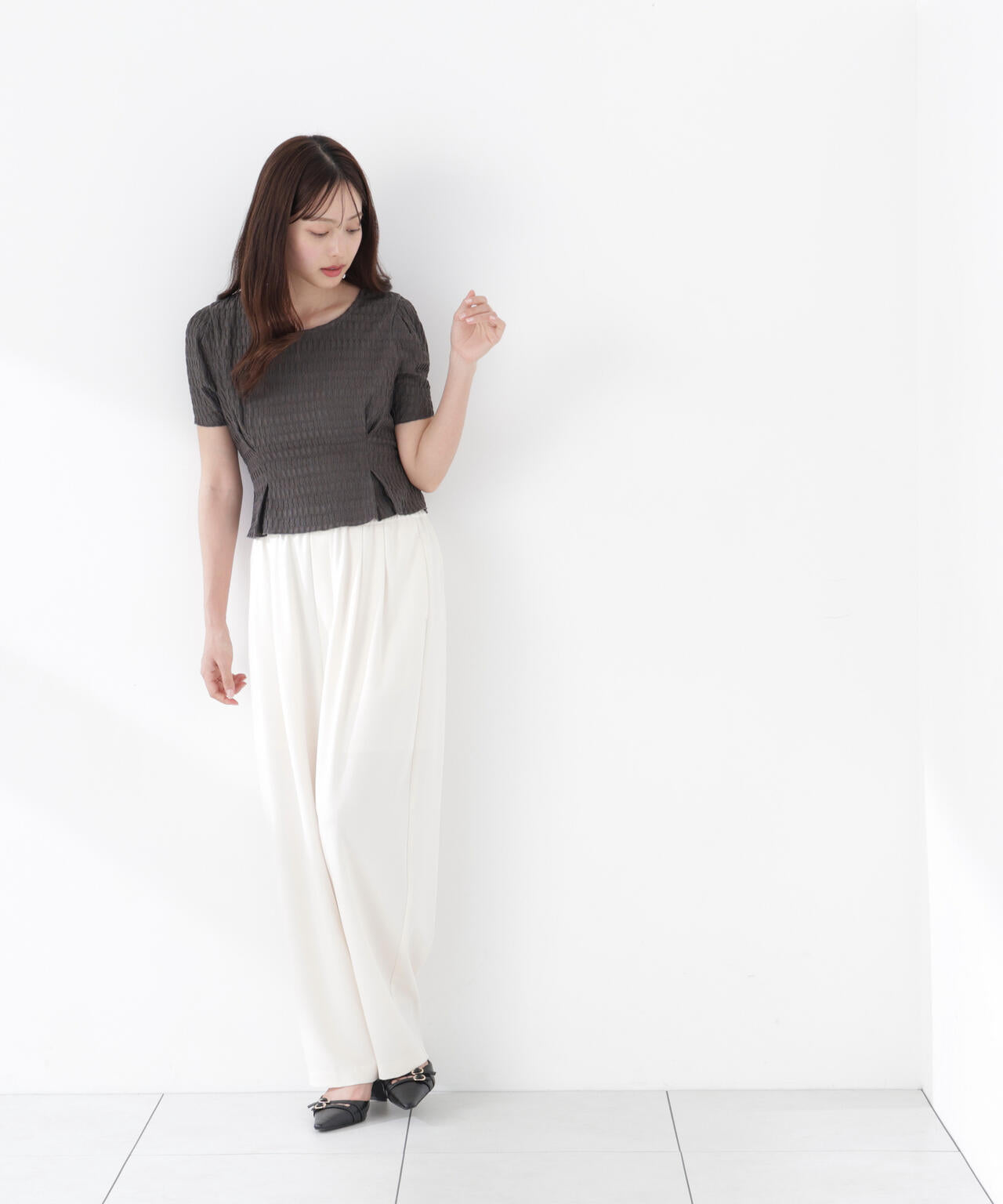 165cm B:82 W:59 H:86 S:25cm 着用サイズ：FR