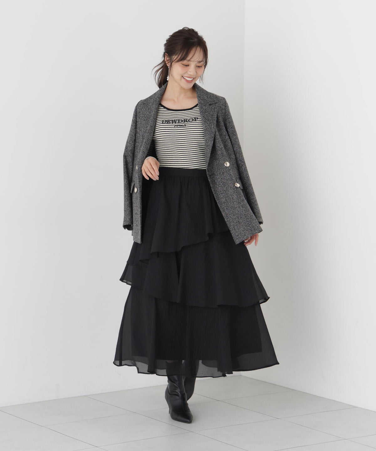 166cm B:78 W:56 H:83 S:24.5cm 着用サイズ：FR