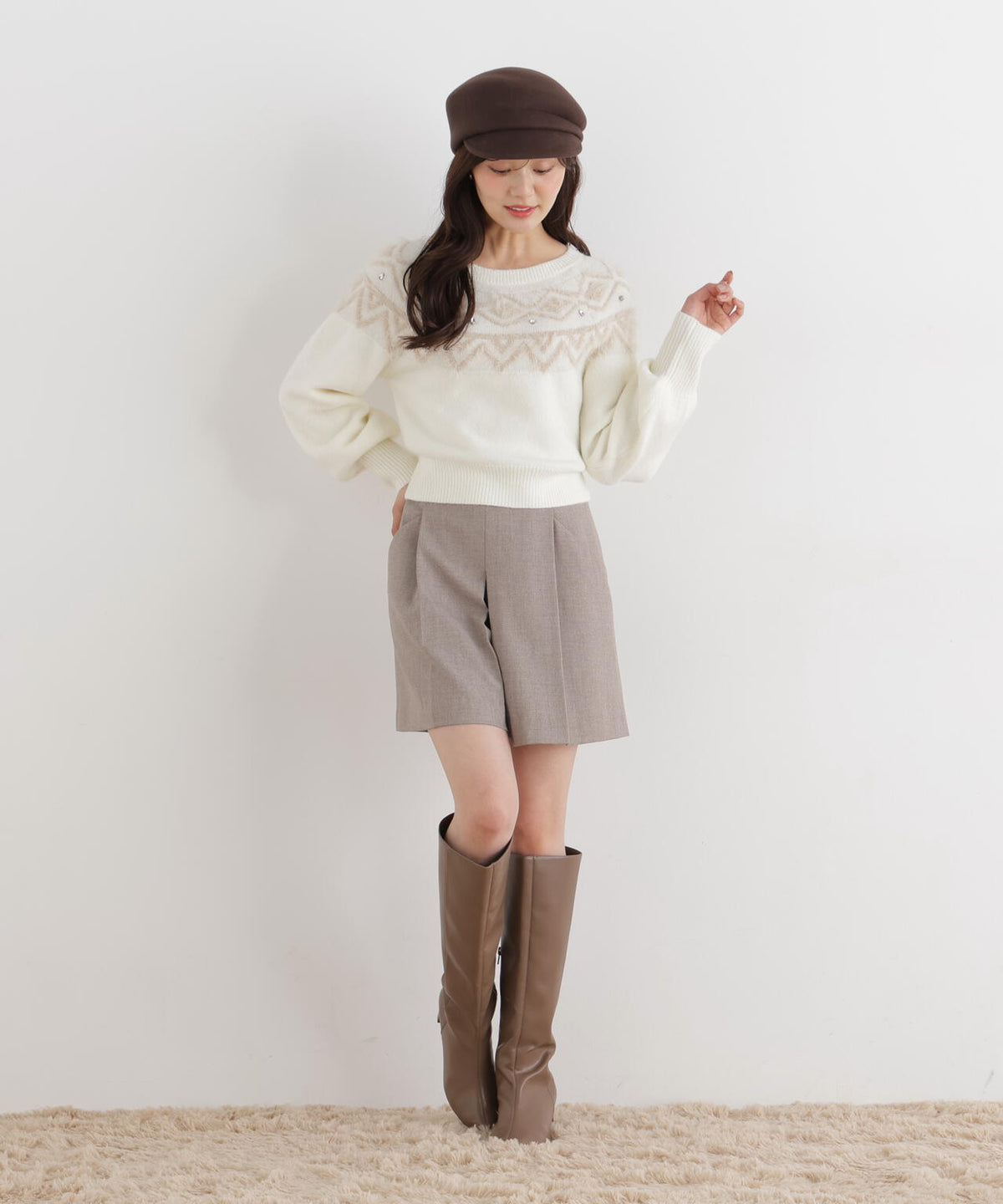 166cm B:78 W:56 H:83 S:24.5cm 着用サイズ：FR
