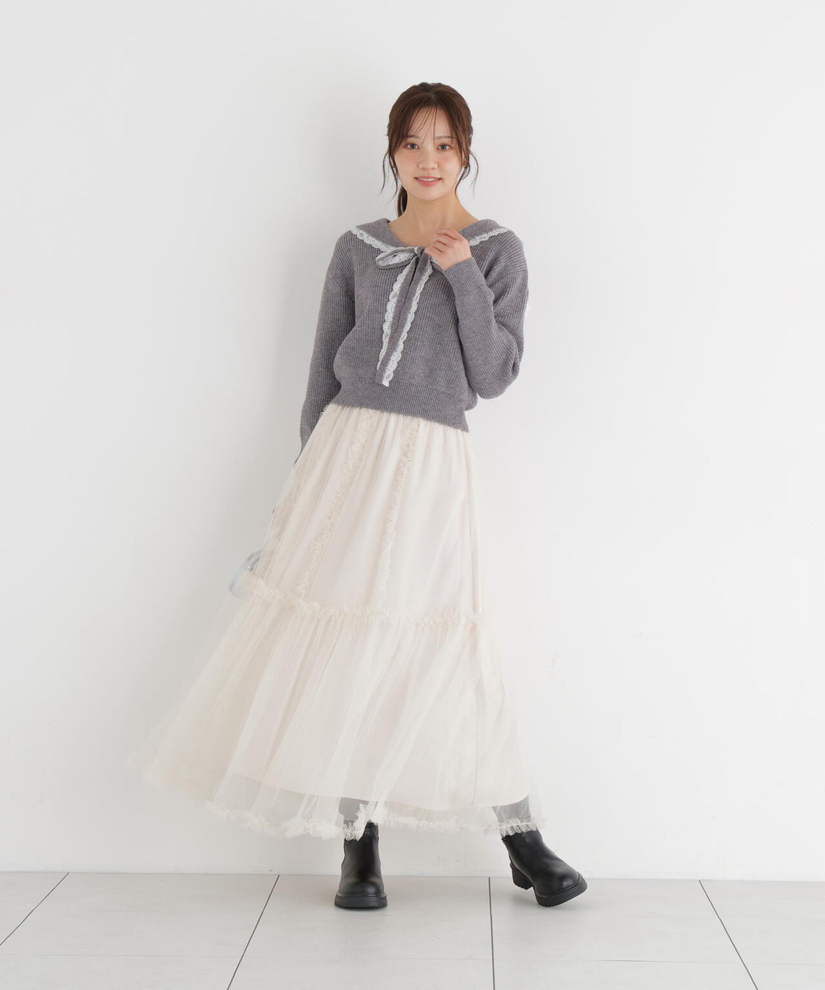 166cm B:78 W:56 H:83 S:24.5cm 着用サイズ：FR