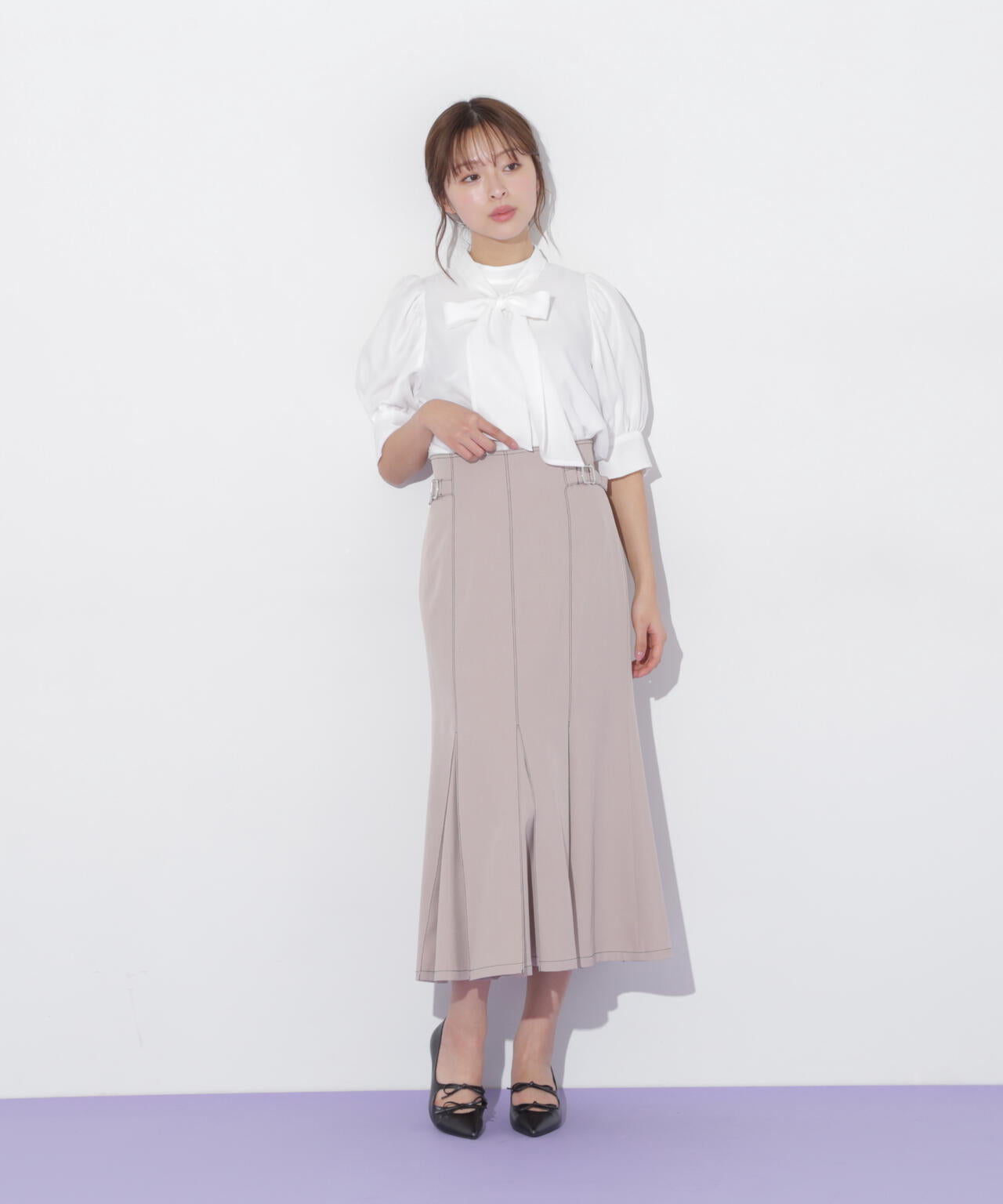 ステッチマーメイドスカート