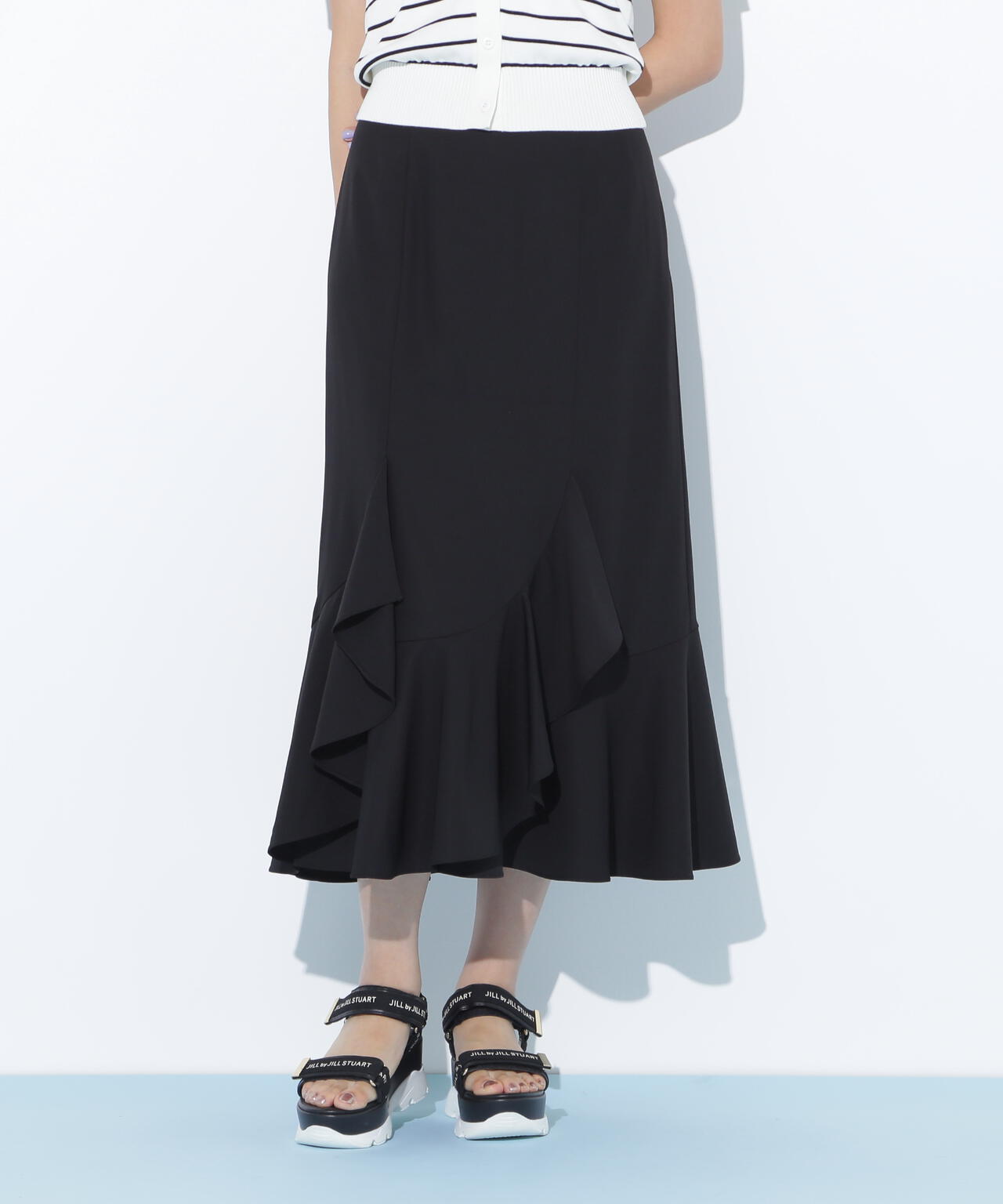 ラッフルマーメイドスカート