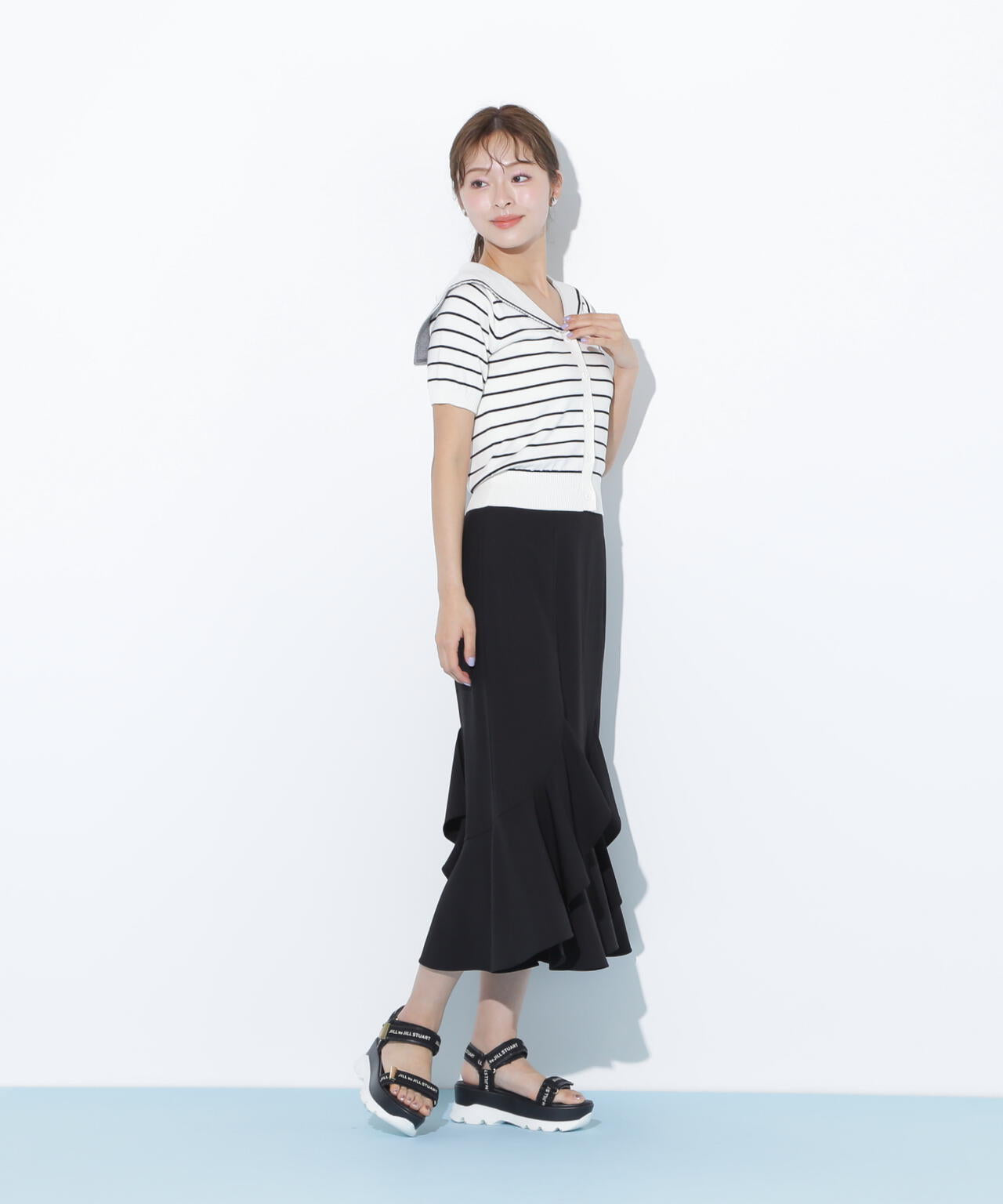 ラッフルマーメイドスカート