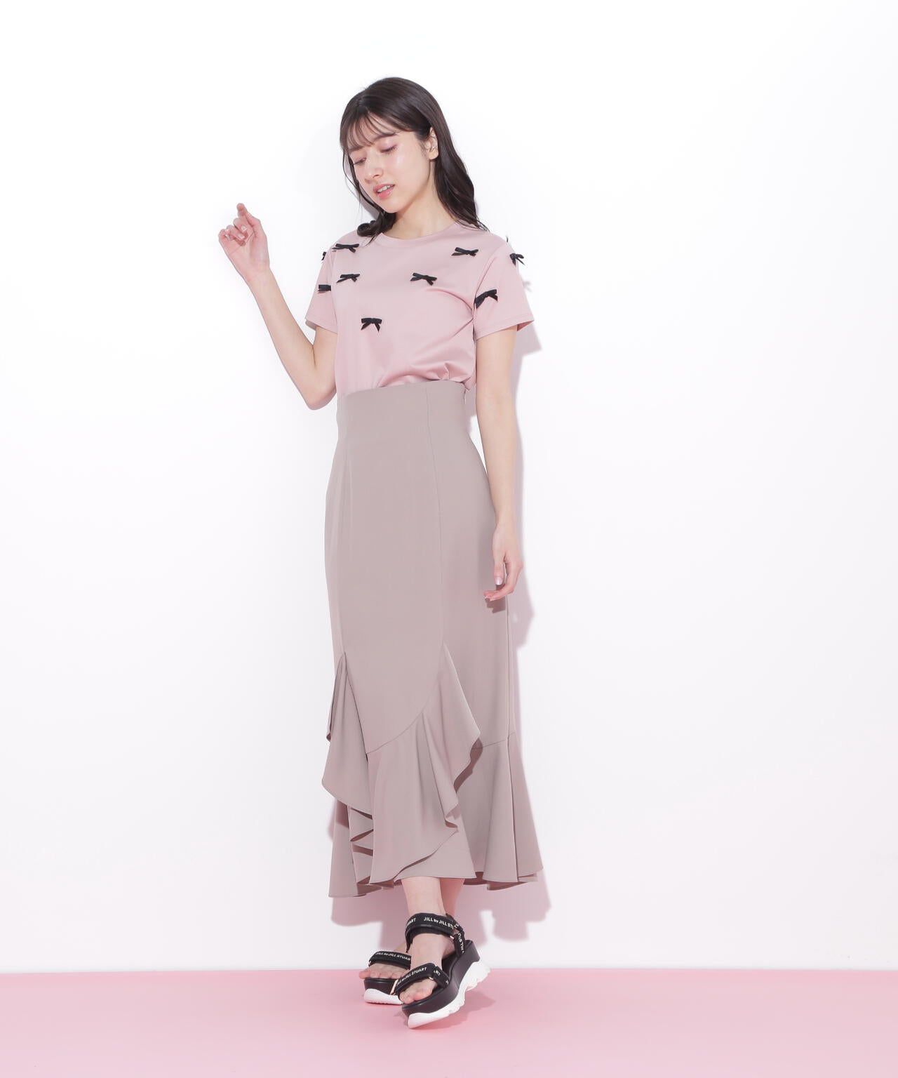 ラッフルマーメイドスカート