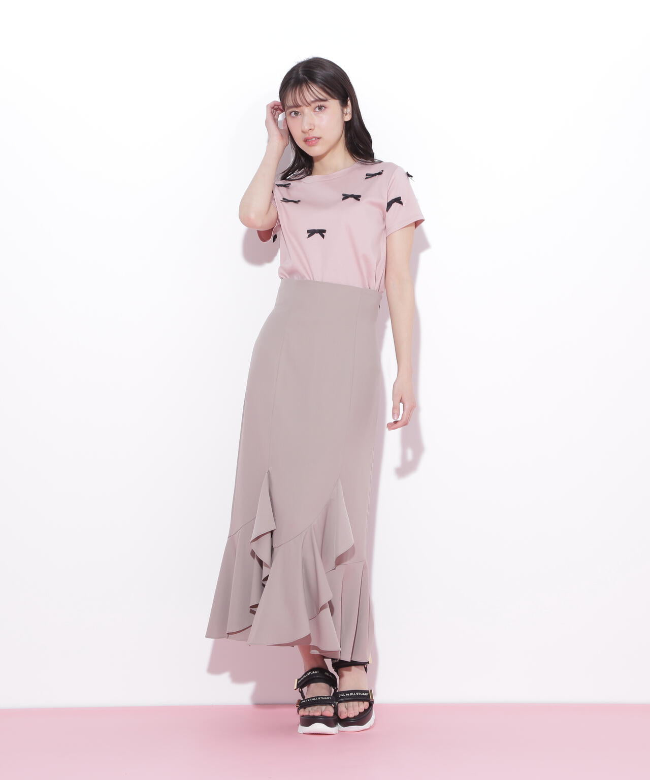 ラッフルマーメイドスカート