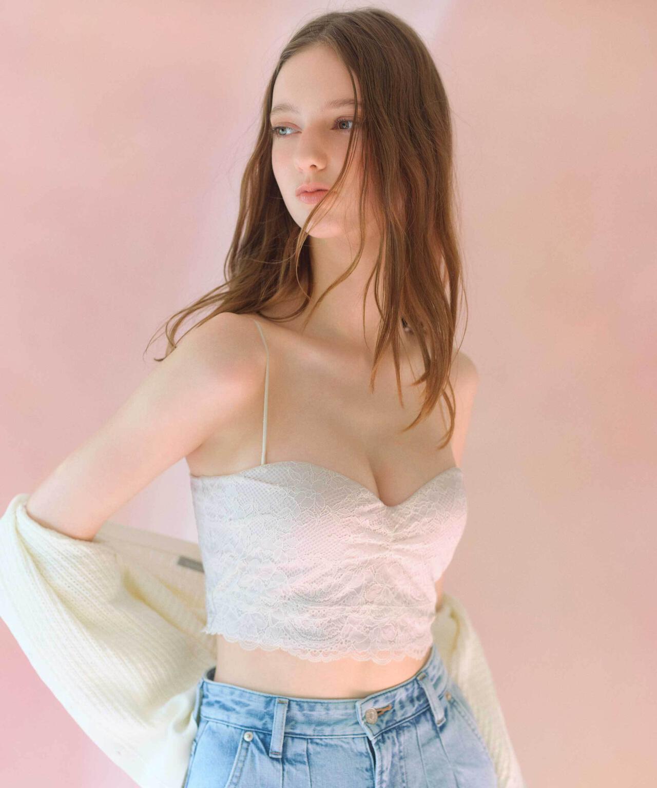 ＰＪコラボ第二弾　２ＷＡＹカップインレースキャミ