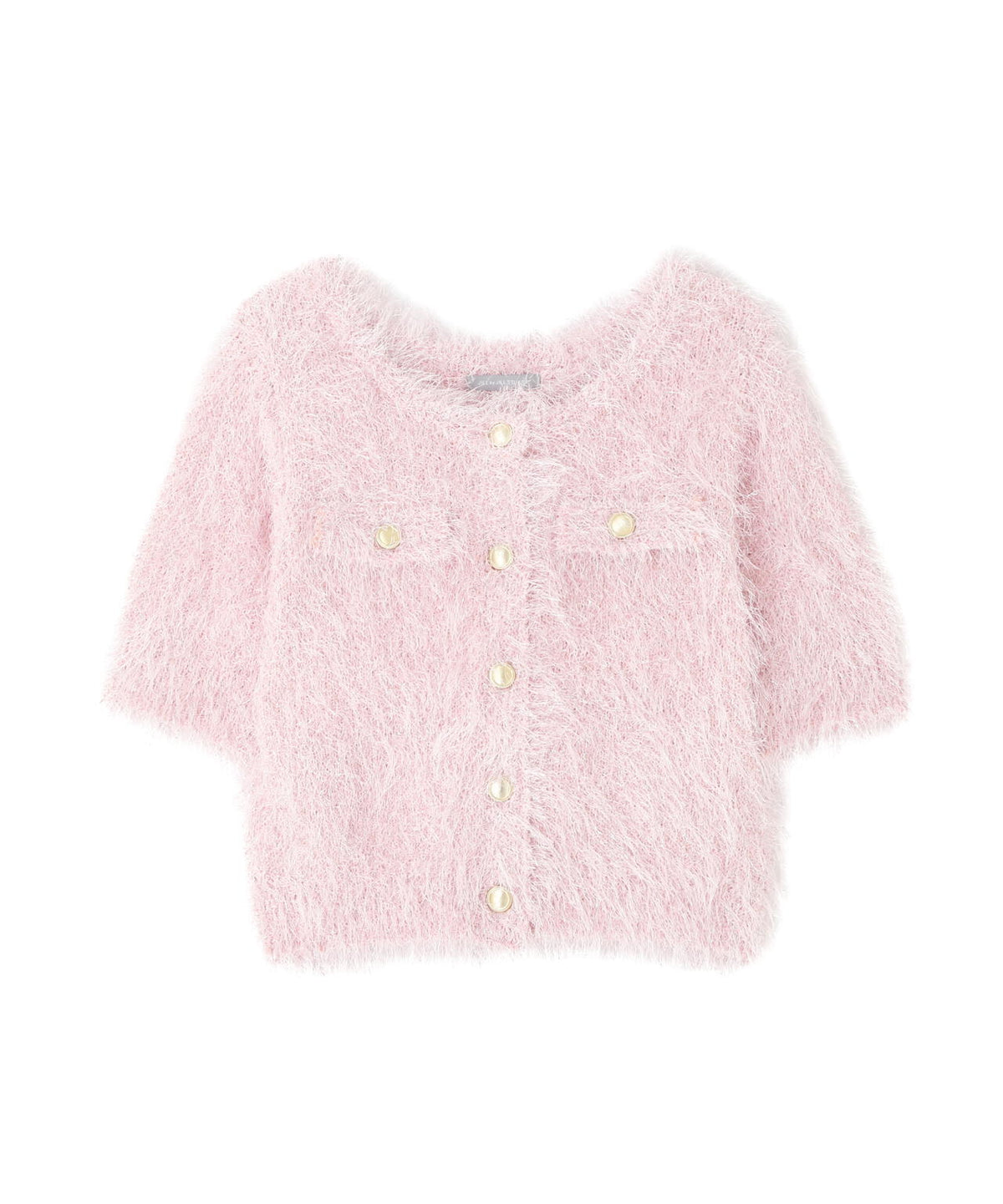 ラメフェザーニットジャケット