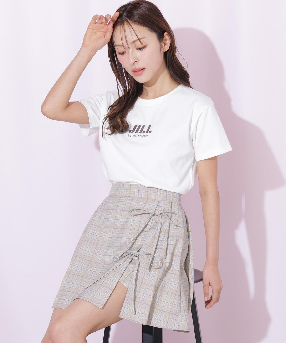 セットアップ対応ラップリボンミニスカート