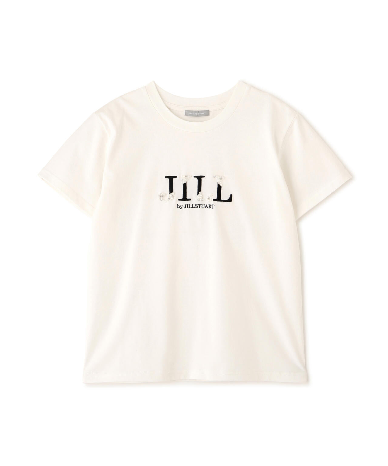 オーガニックコットンビジューロゴTシャツ
