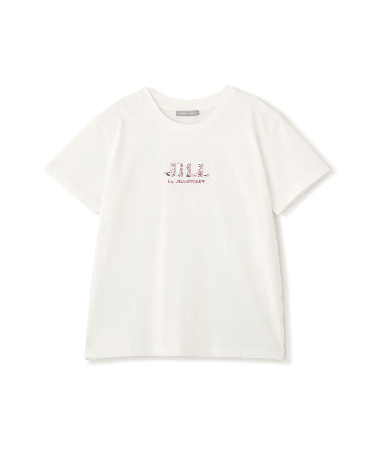 スパンコールロゴ刺繍Tシャツ OC