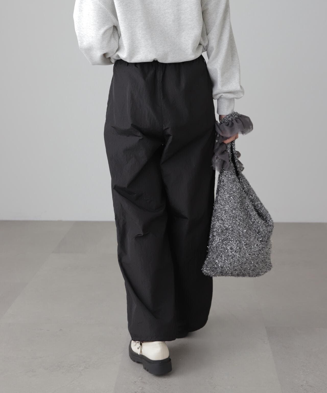 ジップポケットパラシュートパンツ